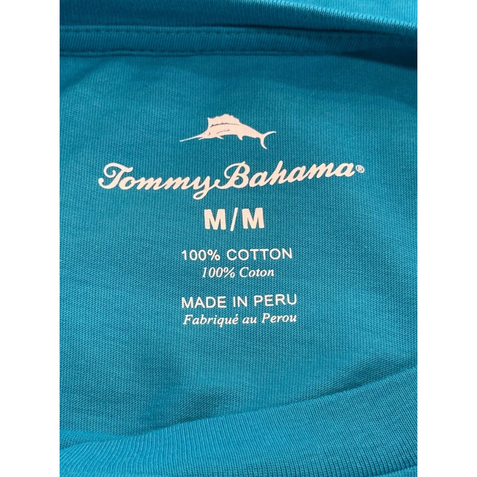 Tommy Bahama NEW TOMMY BAHAMA T-Shirt | Palm Fronds | Mens Medium | Teal Size US M / EU 48-50 / 2 - 6 Thumbnail