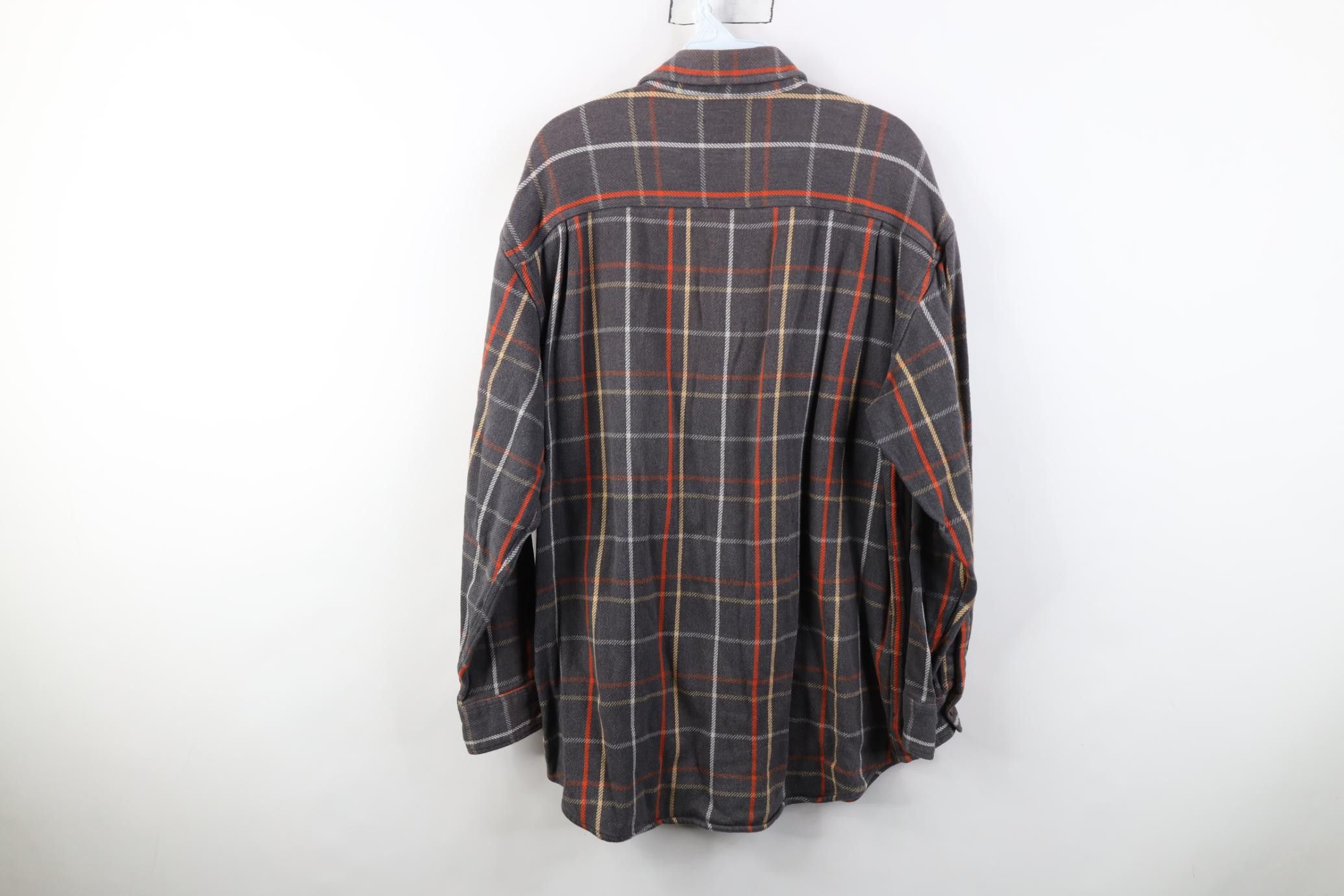 Vintage Vintage 90s Streetwear Heavyweight Flannel Button Shirt Size US L / EU 52-54 / 3 - 9 Thumbnail