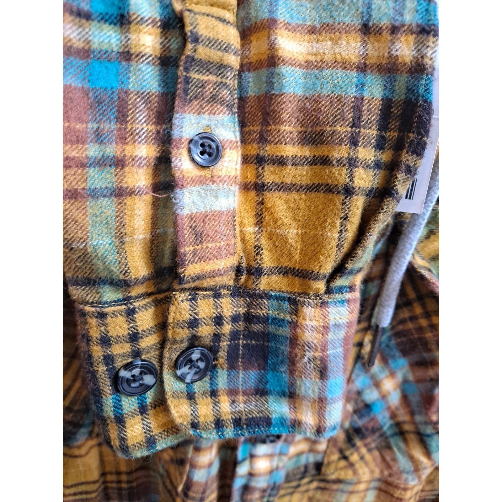 Urban Outfitters Urban Outfitters Hooded Flannel Shirt Plaid Button Up Long S Size US S / EU 44-46 / 1 - 6 Thumbnail
