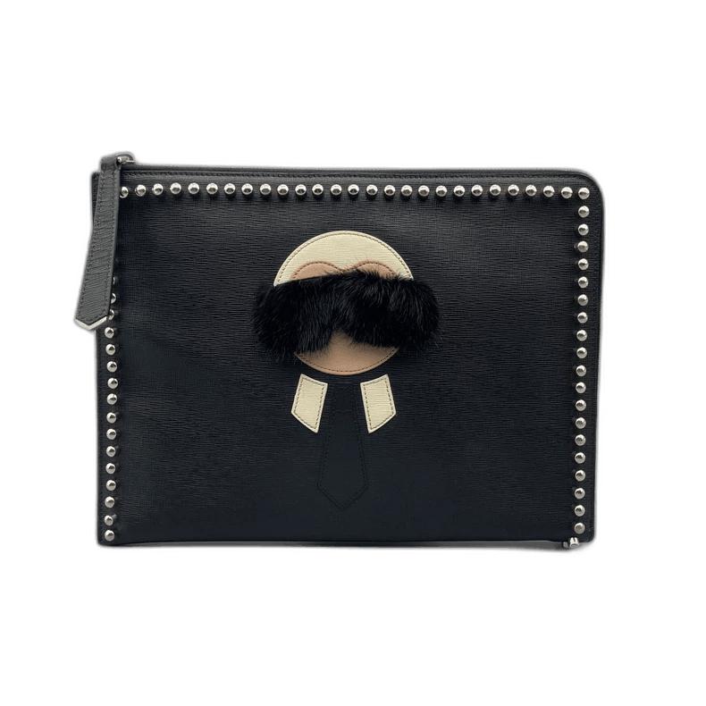 Fendi Fendi Black Handbag with Studs and Details-2505 Size ONE SIZE - 1 Thumbnail