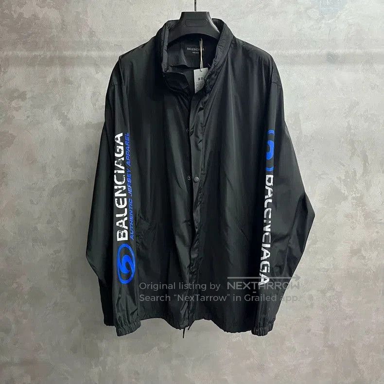 Balenciaga Balenciaga Logo Print Button Long Sleeve Jacket. Size US XL / EU 56 / 4 - 1 Thumbnail