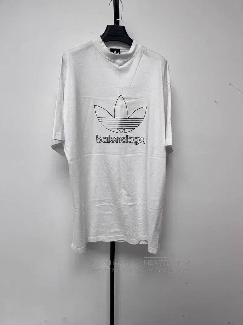 Balenciaga Balenciaga Letter Logo Printed Round Neck Casual Short Sle Size US M / EU 48-50 / 2 - 1 Thumbnail