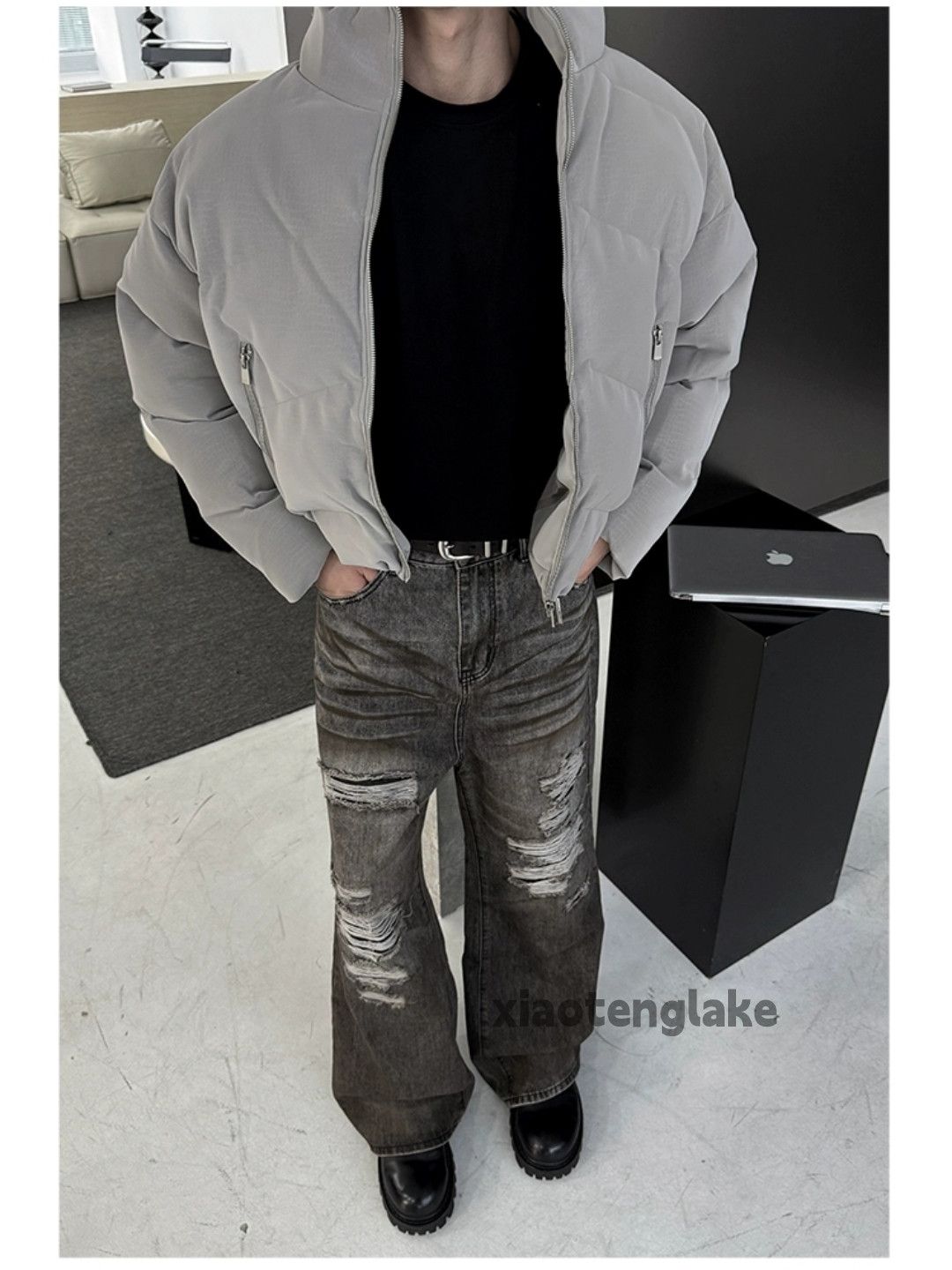 Jean × Vintage Washed faded cleanfit yuppie bootcut grunge jeans Size US 32 / EU 48 - 5 Thumbnail