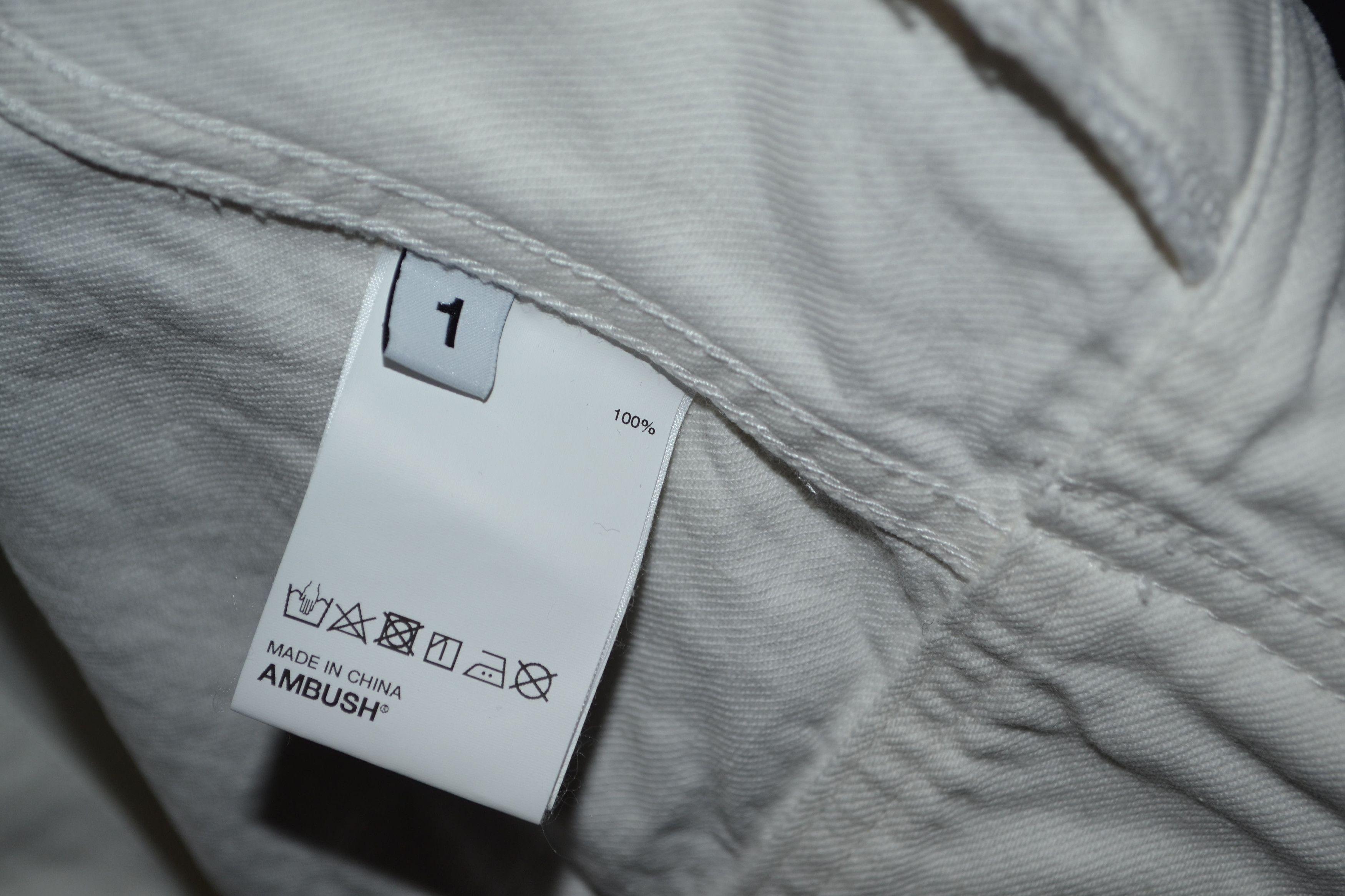 Ambush Design Ambush White Denim Logo-Stamped Type 2 Jacket "UNTITLED" Size M / US 6-8 / IT 42-44 - 14 Thumbnail