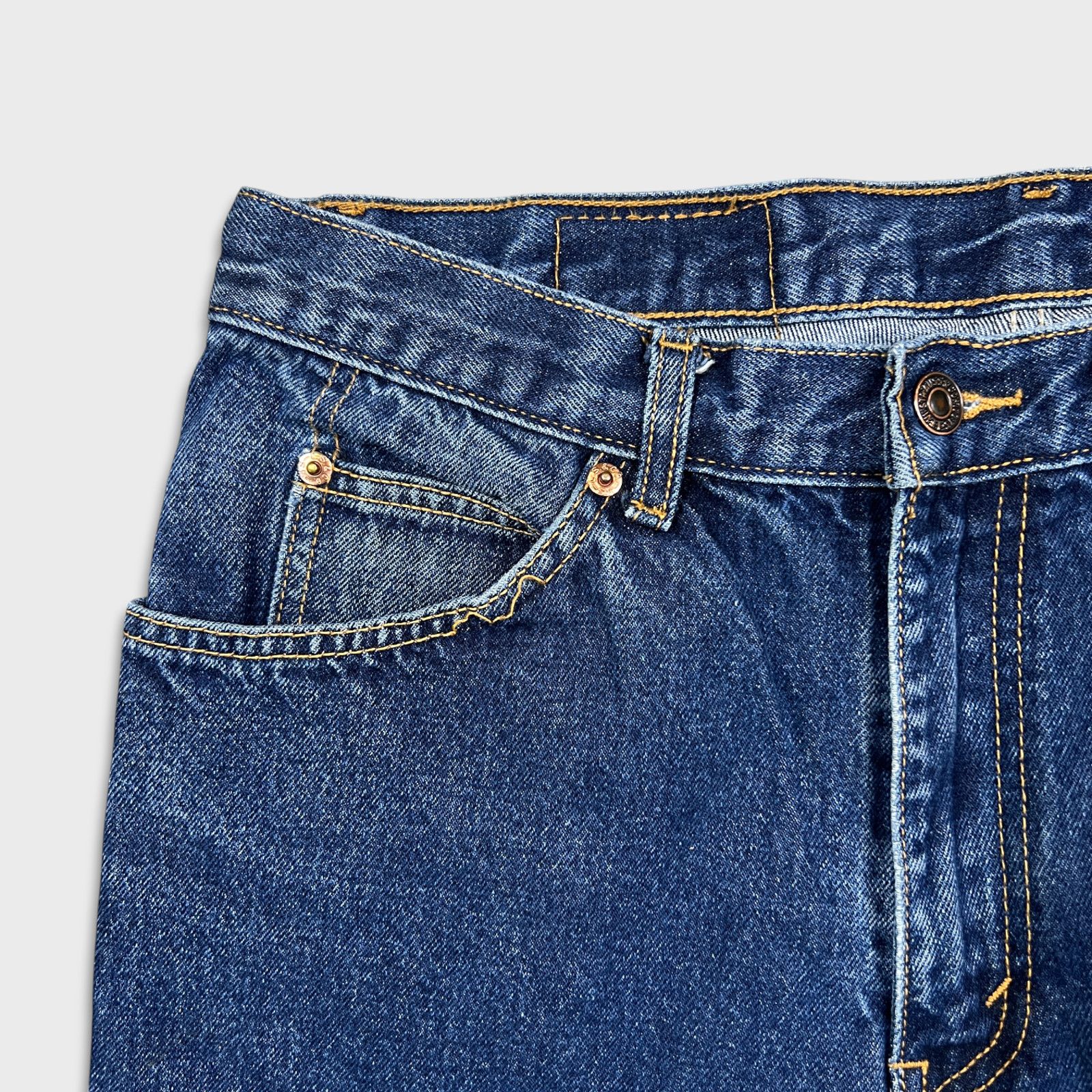 Levi's × Vintage Vintage 2004 Levi's Jeans 34x33 Blue Orange Tab Denim Pants Size US 34 / EU 50 - 3 Thumbnail