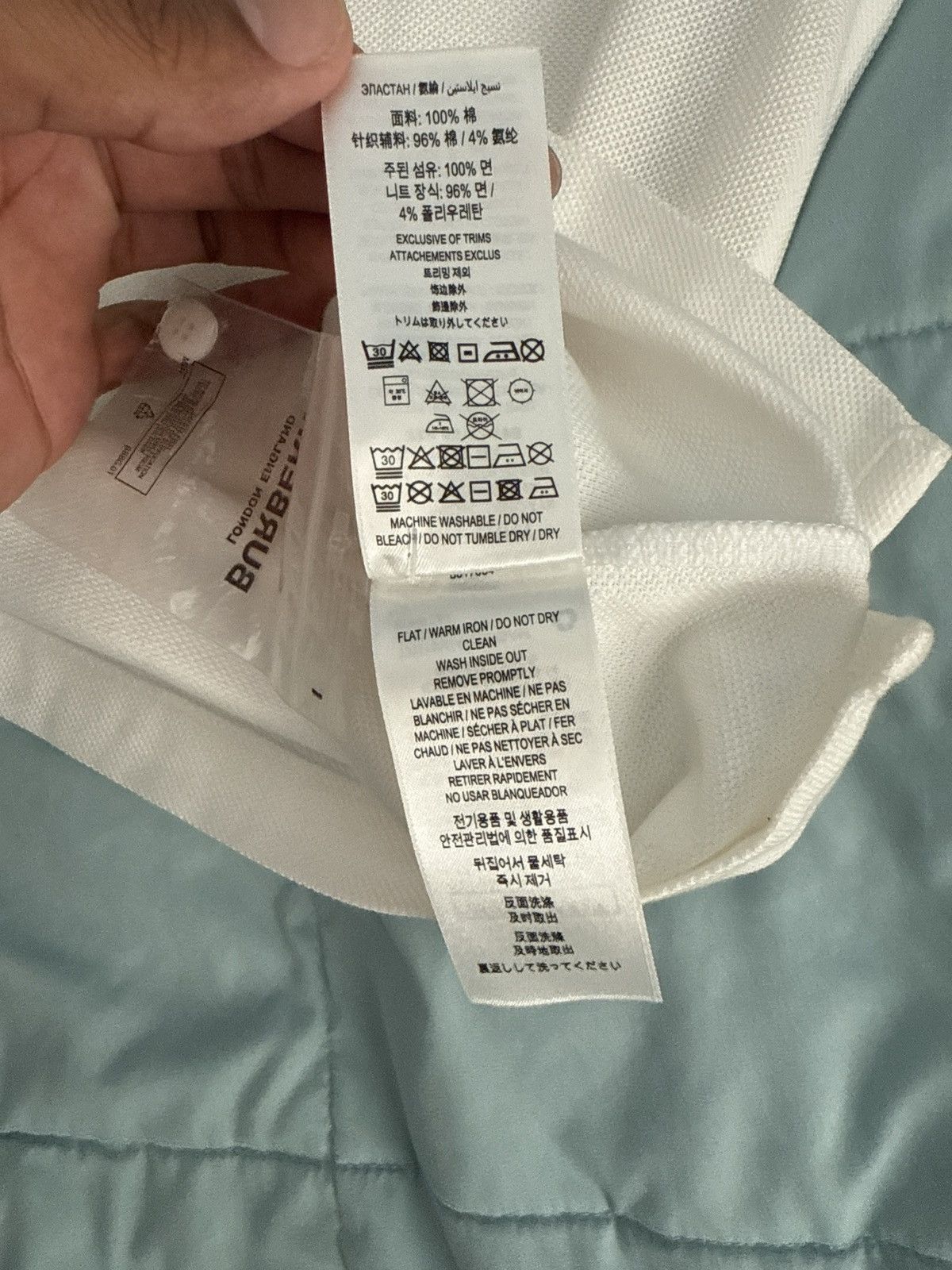 Burberry Burberry TB Logo Polo White Shirt Size US M / EU 48-50 / 2 - 6 Thumbnail