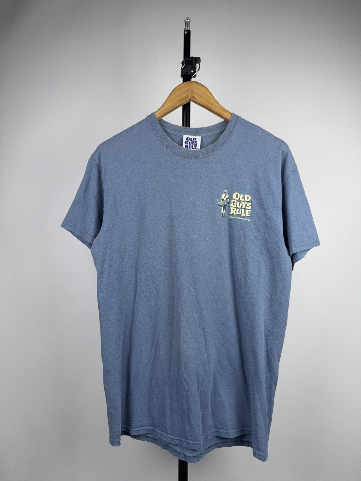 Vintage Vintage 00s Old Guys Rule Golf Graphic T-Shirt Blue Men’s M Size US M / EU 48-50 / 2 - 2 Thumbnail