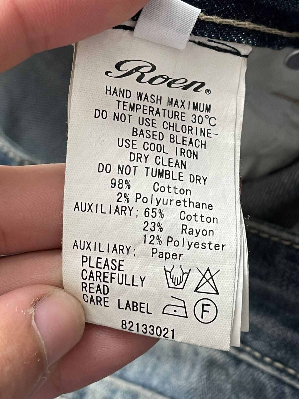 Roen Roen Japan Distressed Denim Jeans Size US 33 - 18 Thumbnail