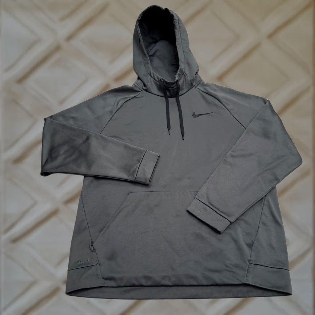 Nike Nike Dri-Fit Hoodie Pullover Sweatshirt Mens XL Charcoal Gray Fleece Activewear Size US XL / EU 56 / 4 - 1 Thumbnail