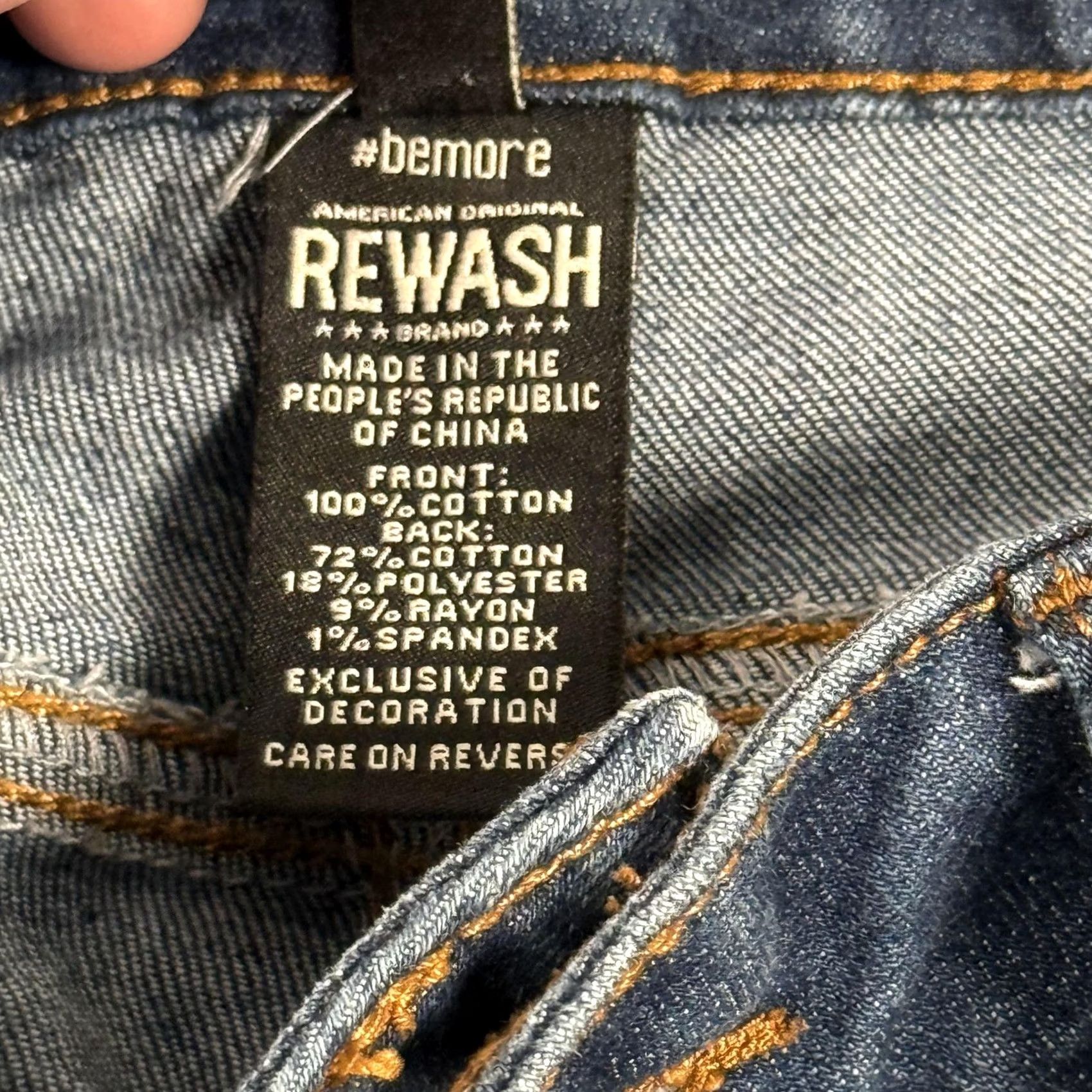 Vintage VINTAGE REWASH Jeans? Size 28" / US 6 / IT 42 - 7 Thumbnail