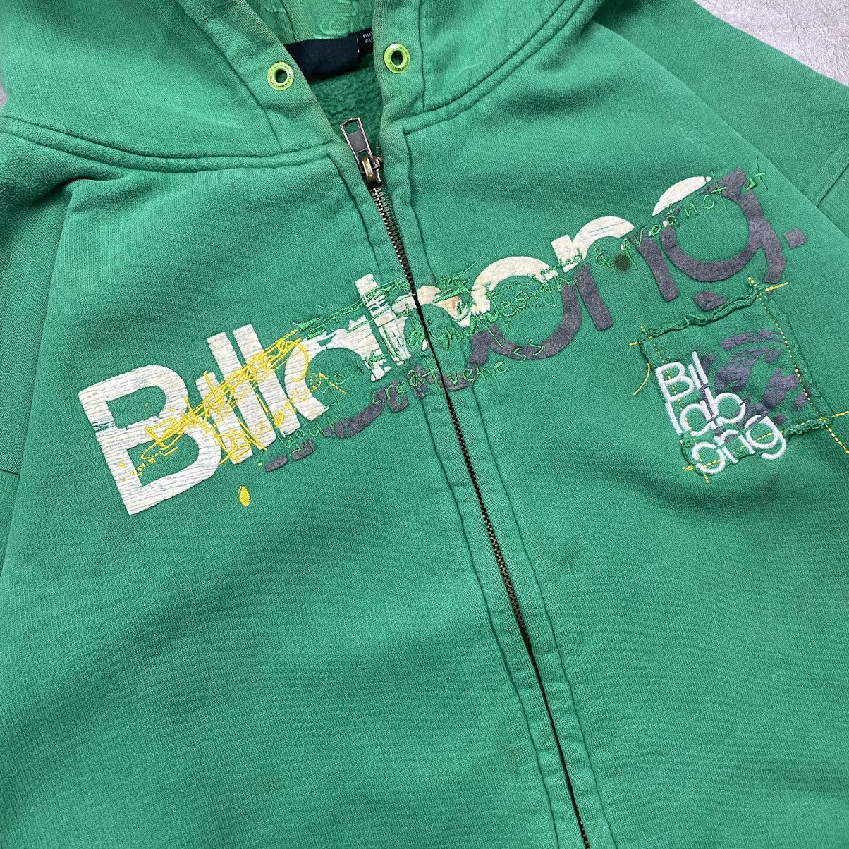 Billabong × JNCO OG Rare y2k Billabong Poem Zipped Up Size US M / EU 48-50 / 2 - 4 Thumbnail