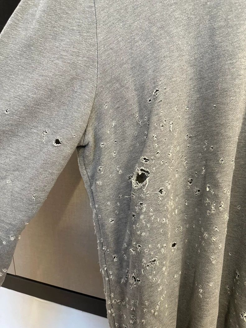 Amiri Amiri OG Grey Shot Hoodie Size US XL / EU 56 / 4 - 6 Thumbnail