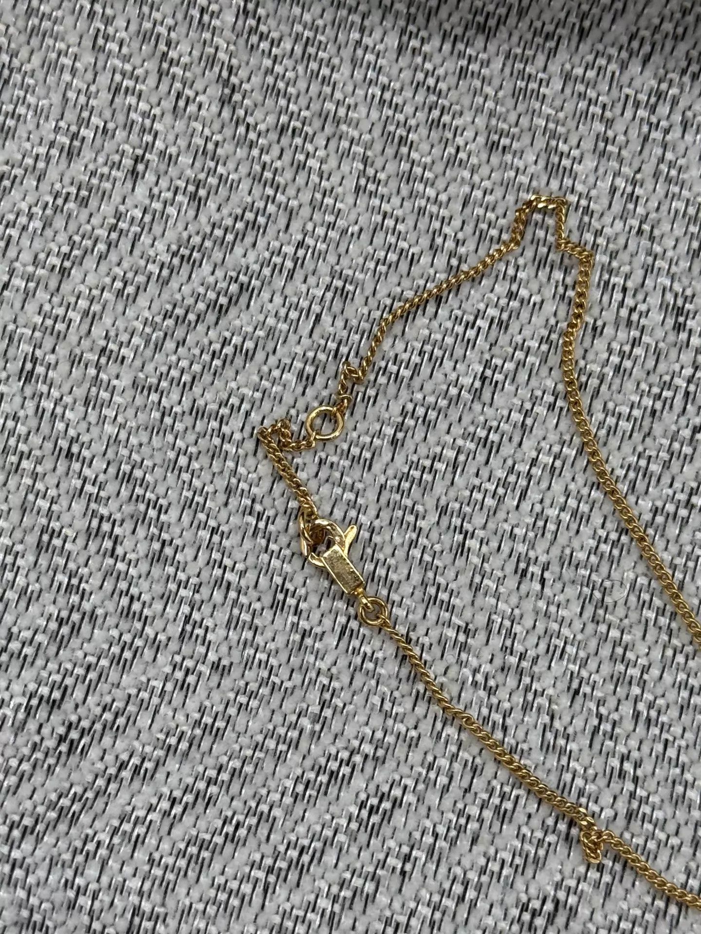 Celine Celine Gold Letter Tag Necklace New Size ONE SIZE - 6 Thumbnail