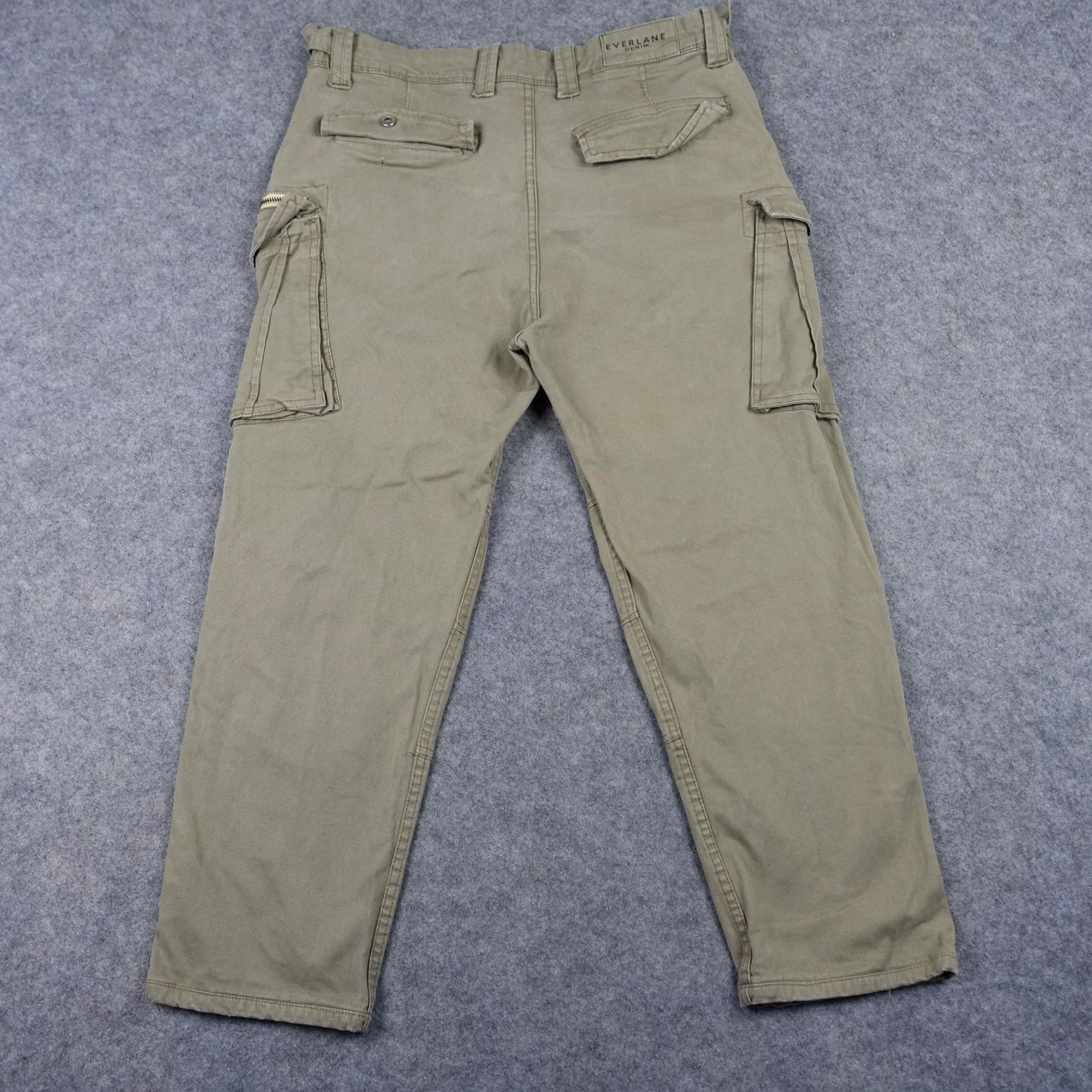 Everlane Everlane Cargo Pants Mens 34x24 Beige Utility Adjustable Waist Pockets Workwear Size US 34 / EU 50 - 6 Thumbnail