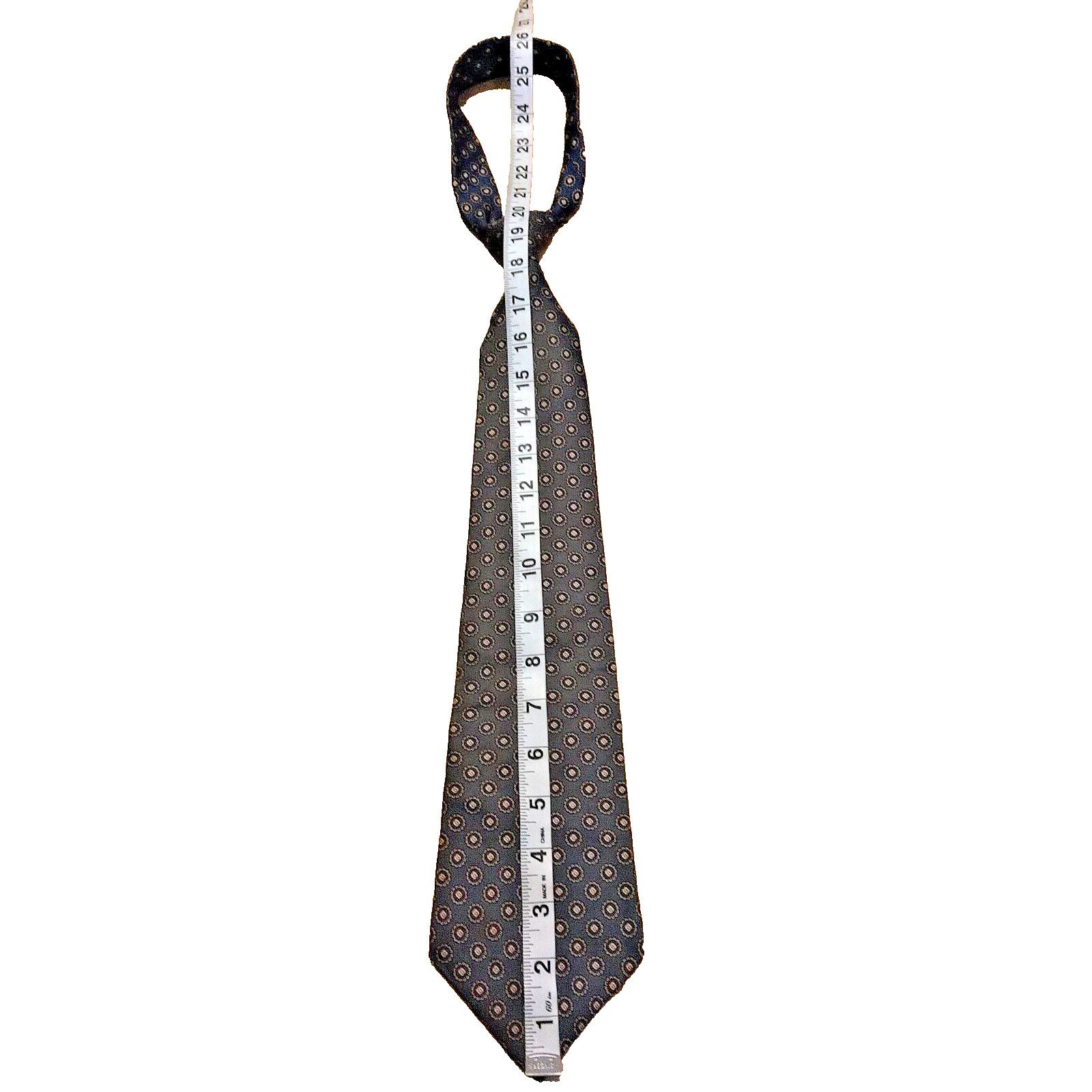The Unbranded Brand Don Loper Beverly Hills 100% Silk Navy Ditsy Floral NeckTie Size ONE SIZE - 8 Thumbnail