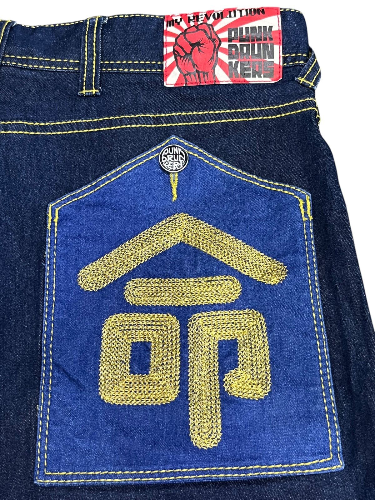 DrunknMunky PUNK DRUNKERS Revolution x Che Guevara Parody Hybrid Shorts Size US 31 - 9 Thumbnail