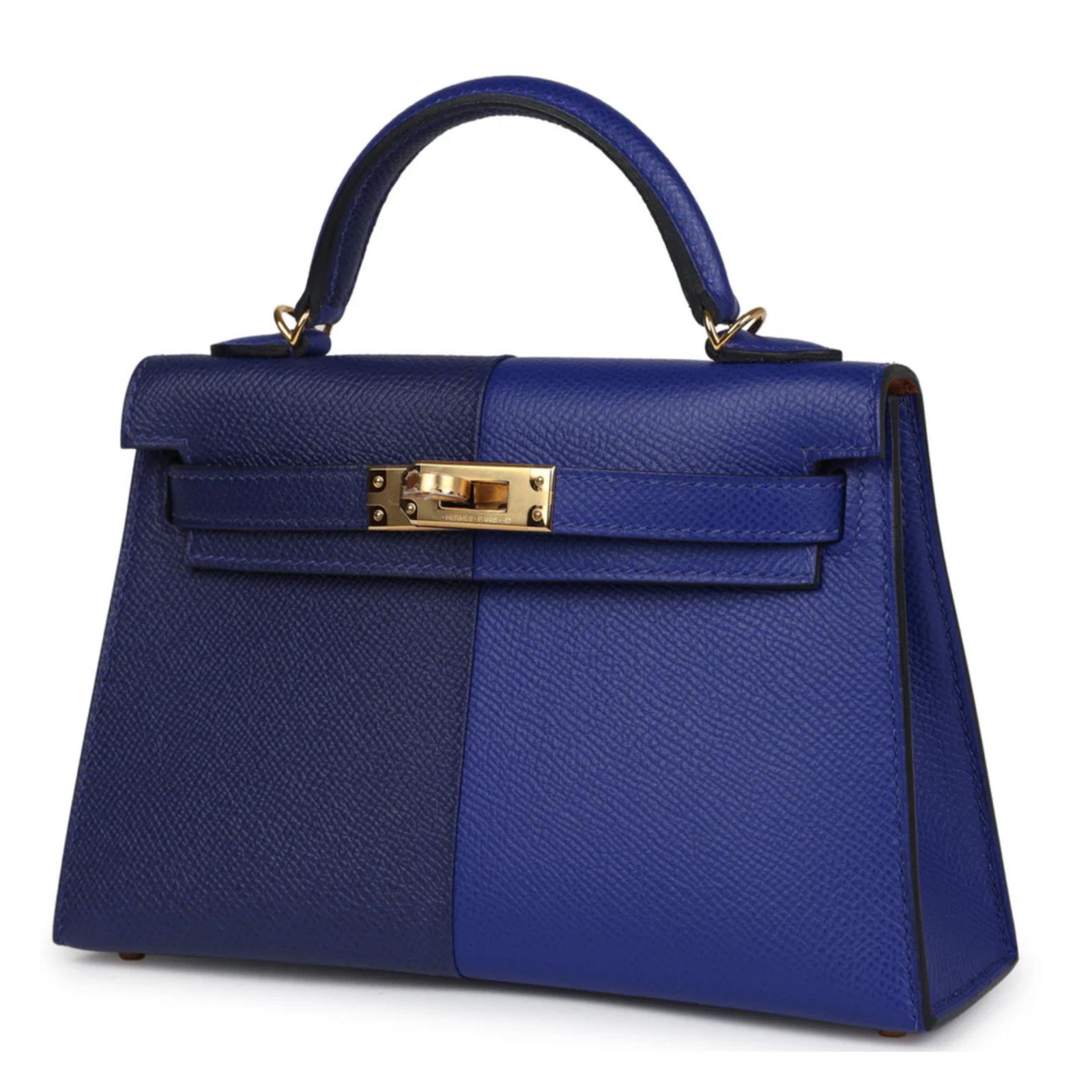 Hermes Hermes Mini Kelly 20 Encre Gold Epsom Sellier Handle Bag Size ONE SIZE - 5 Thumbnail