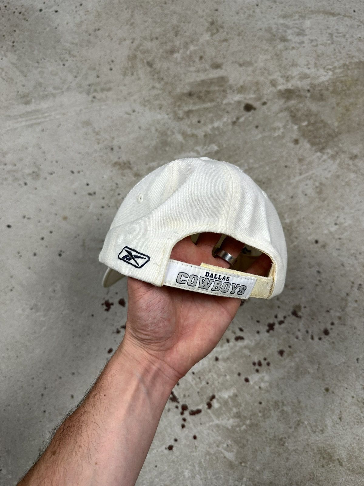 Reebok Vintage Y2K Reebok x NFL Dallas Cowboys White Hat Cap Size ONE SIZE - 7 Thumbnail