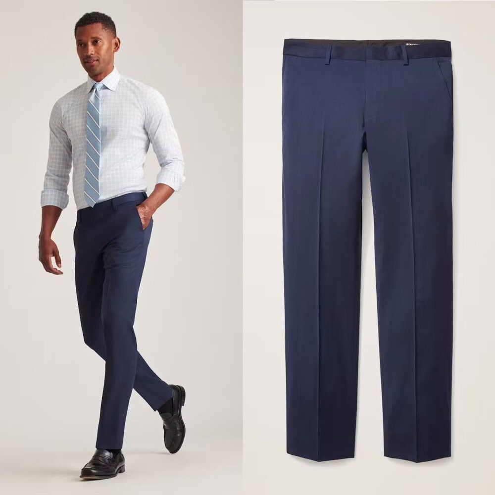 Bonobos New Bonobos Jetsetter Navy Wool Dress Classic Pants Size 30 Size US 30 / EU 46 - 2 Thumbnail