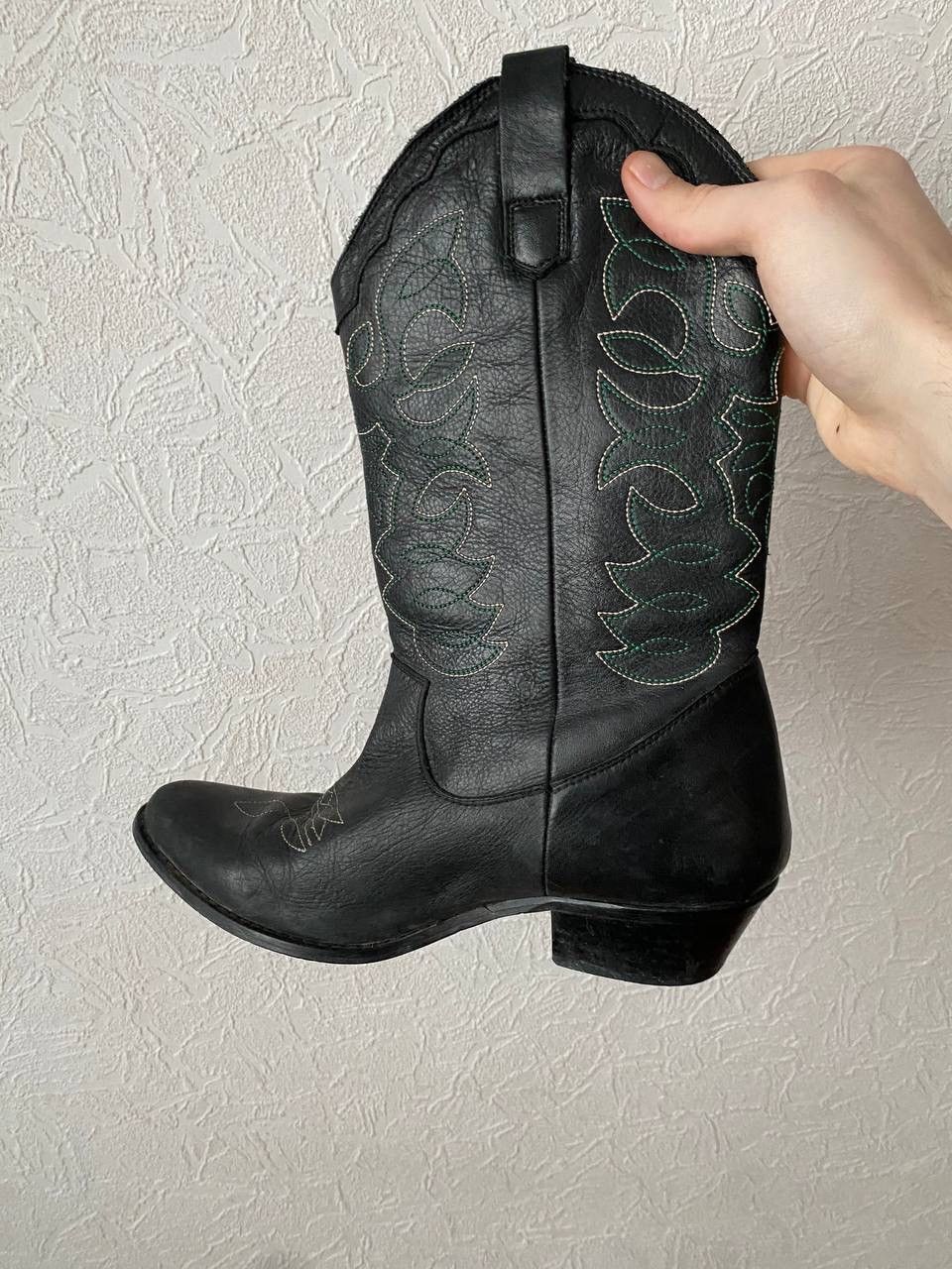 Vintage Vintage Spanish Leather Cowboy Western Boots Sz 39 Size US 9 / IT 39 - 3 Thumbnail