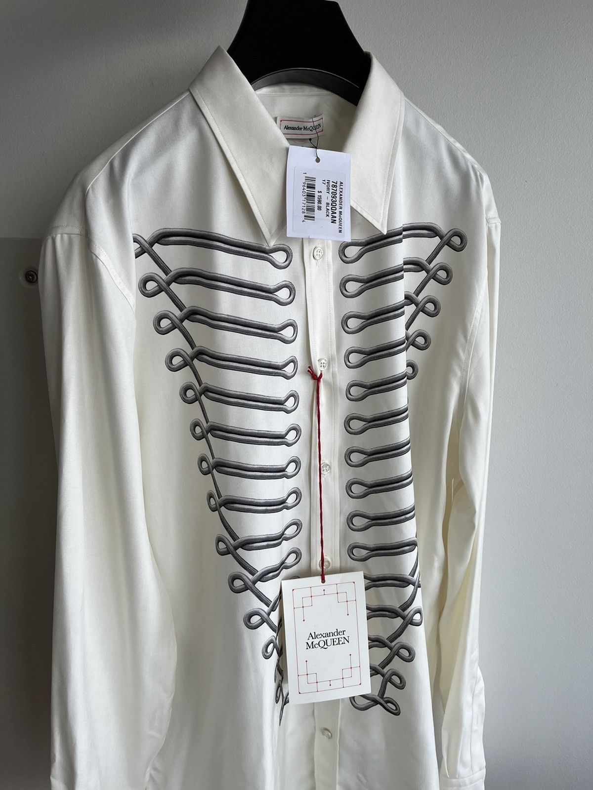 Alexander McQueen × MCQ × McQ Alexander McQueen Rare $1,800 Alexander McQueen Super Runway Celebrity Shirt Size US XL / EU 56 / 4 - 1 Thumbnail