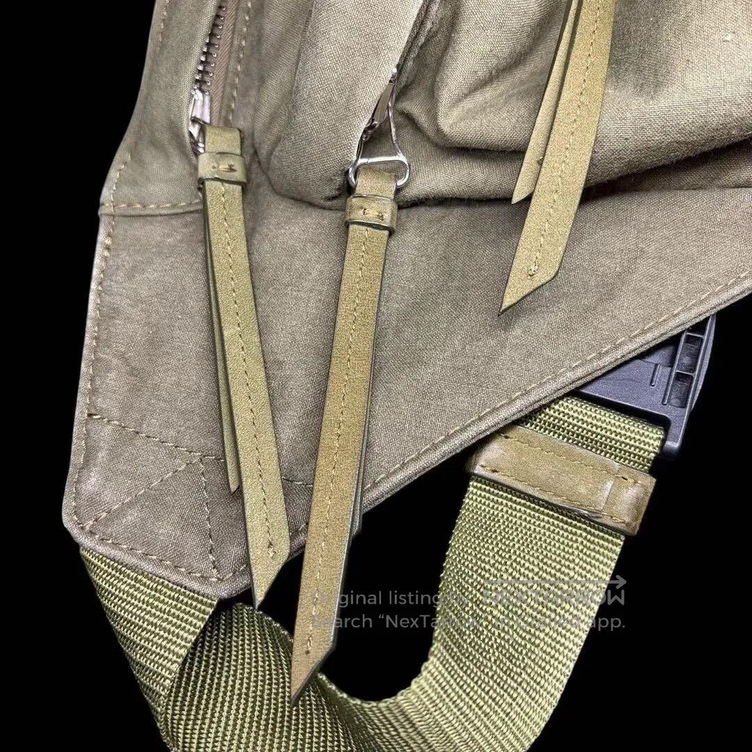 Vintage Unique Readymade Waist Bag from Upcycled Tent Fabric. Size ONE SIZE - 3 Thumbnail