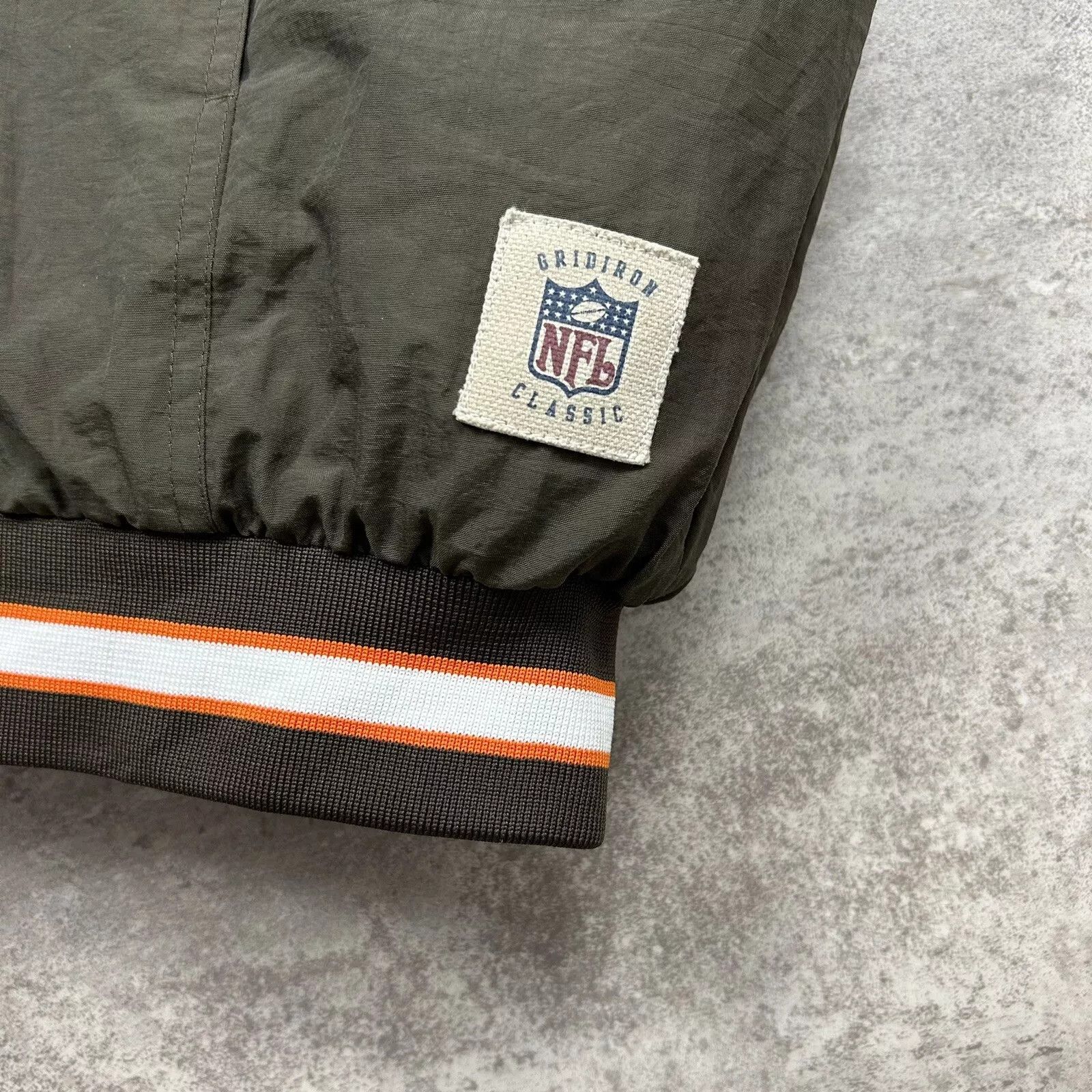 NFL × Reebok × Vintage 00s CLEVELAND BROWNS PUFFER JACKET GRIDIRON CLASSIC LOGO Size US XL / EU 56 / 4 - 6 Thumbnail