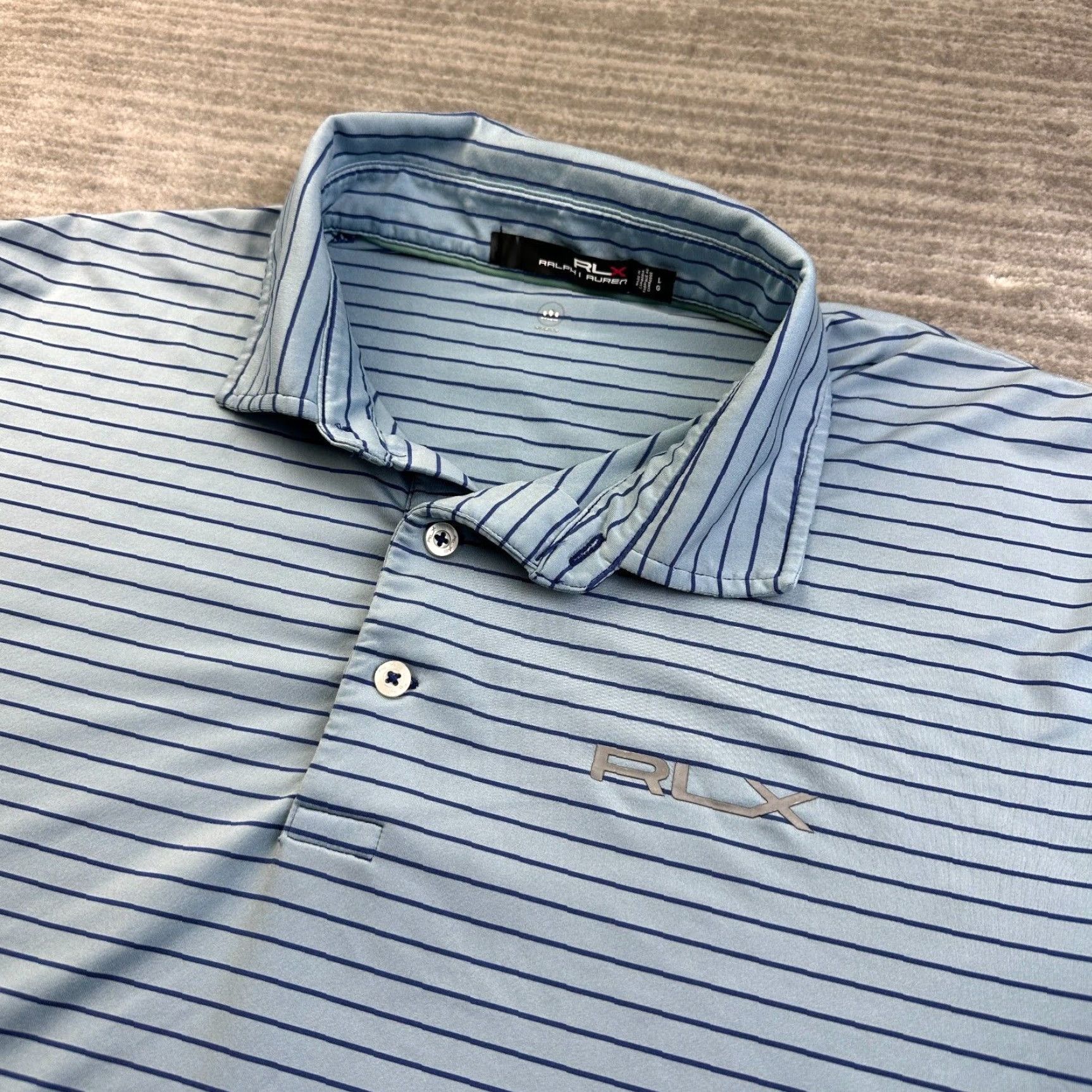Ralph Lauren Ralph Lauren RLX Polo Shirt Mens Large Blue Performance Stretch Lightweight Shirt Size US L / EU 52-54 / 3 - 2 Thumbnail