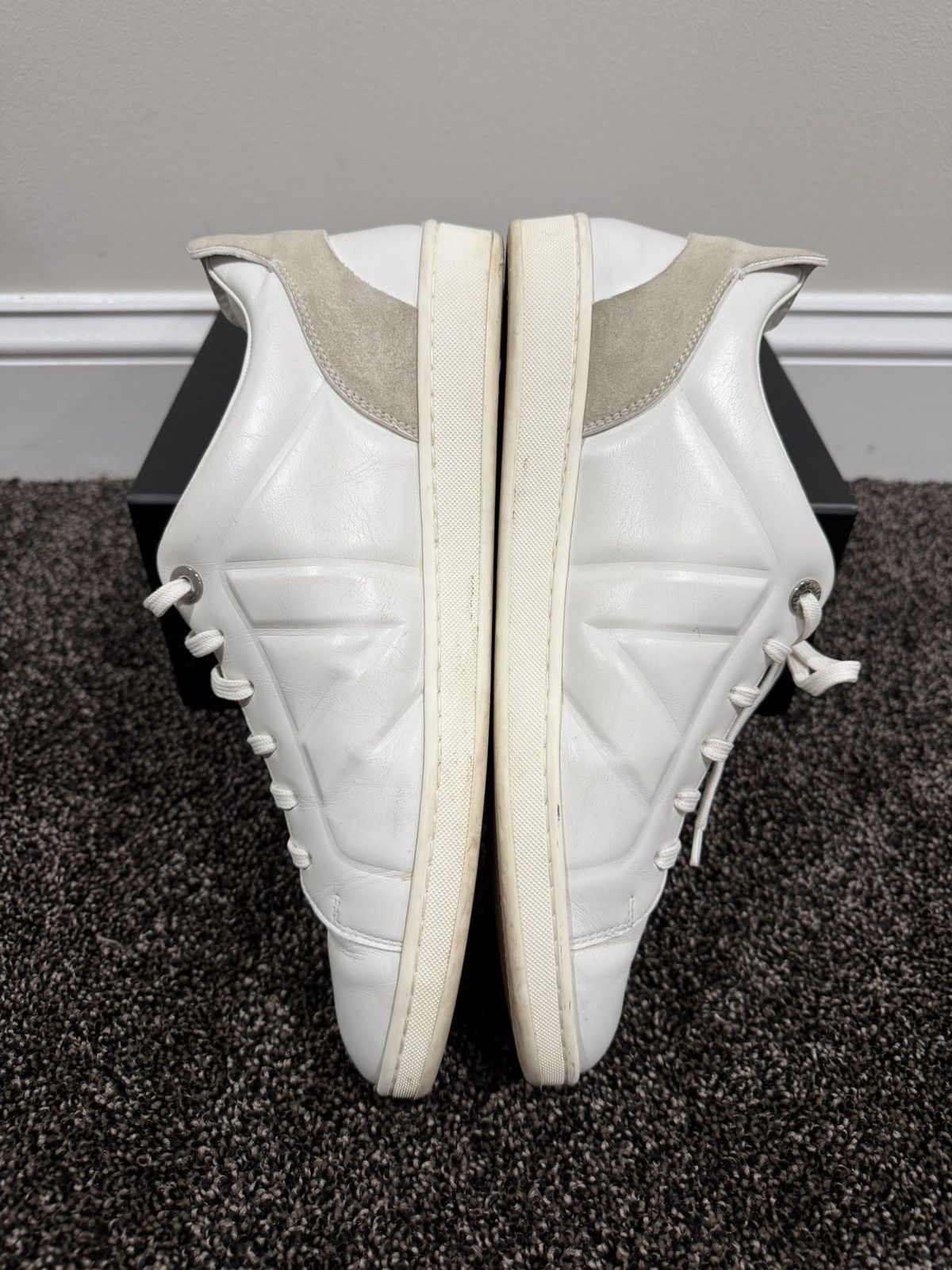 Louis Vuitton Louis Vuitton Fuselage LV Leather / Suede White Sneakers Size US 10 / EU 43 - 7 Thumbnail