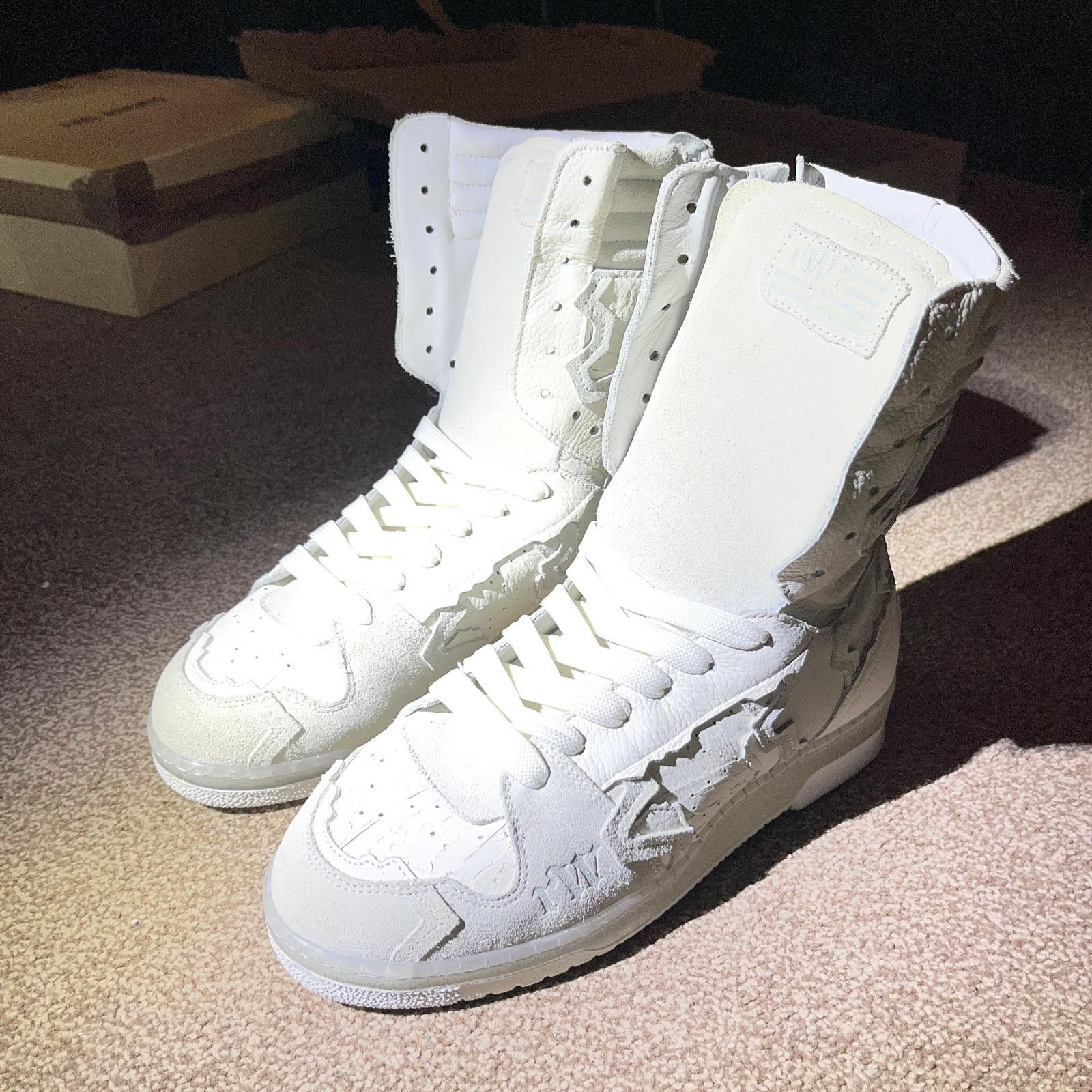 Racer Worldwide Racer Worldwide White High-top Shoes / Sneakers Size US 9 / EU 42 - 2 Thumbnail