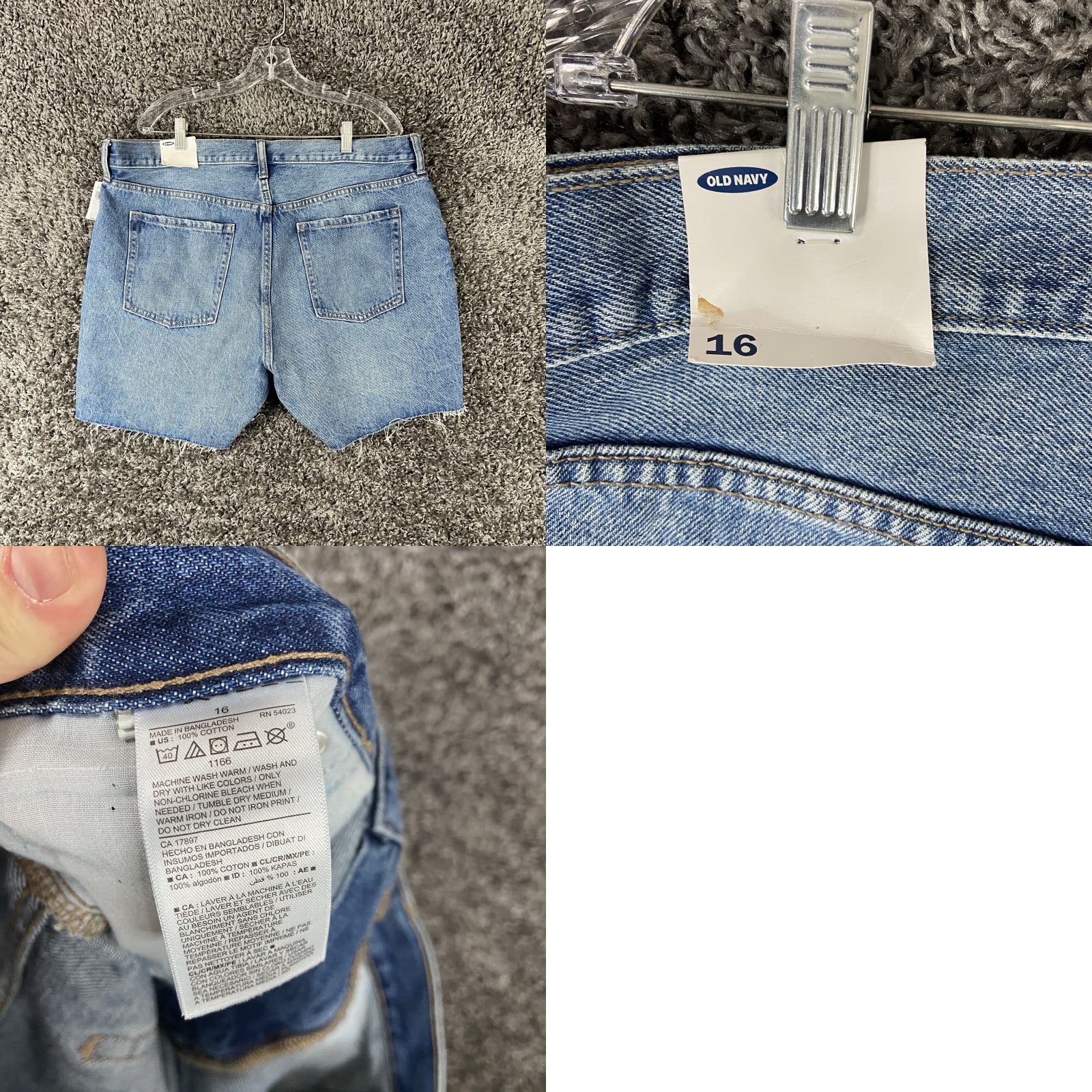 Old Navy NEW Old Navy Distressed Denim Cut-Off Shorts Women's Size 16 Blue Size 38" / US 16 / IT 52 - 8 Thumbnail