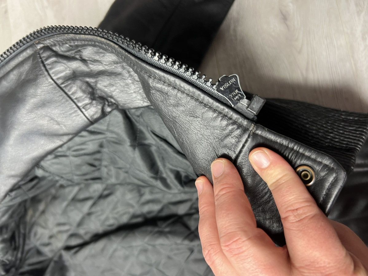 Genuine Leather Vintage Heavyweight Biker Motorcycle Leather Jacket Racing Size US M / EU 48-50 / 2 - 19 Thumbnail