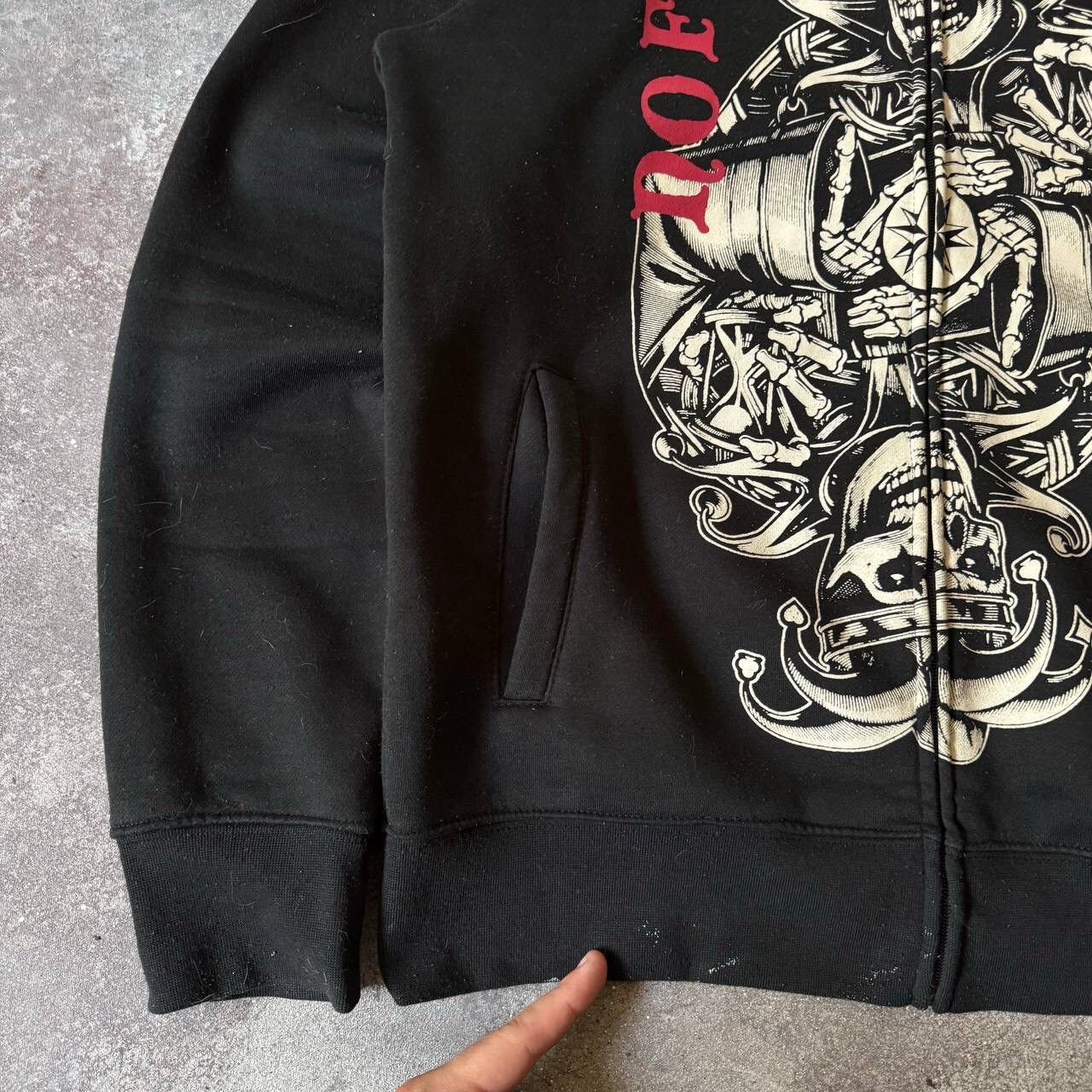 No Fear No Fear Y2K Vintage Joker Printed Zip Hoodie Size US L / EU 52-54 / 3 - 5 Thumbnail