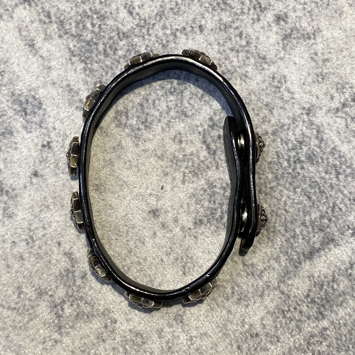 Chrome Hearts Chrome Hearts 2 BTTN/ 2 SNAP Star silver bracelet black Size ONE SIZE - 5 Thumbnail