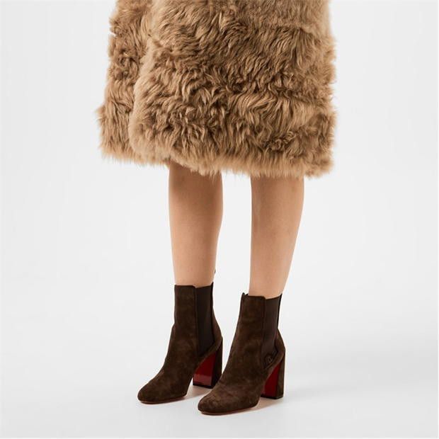 Christian Louboutin Turelastic Suede Ankle Boots Size US 8 / IT 38 - 2 Thumbnail