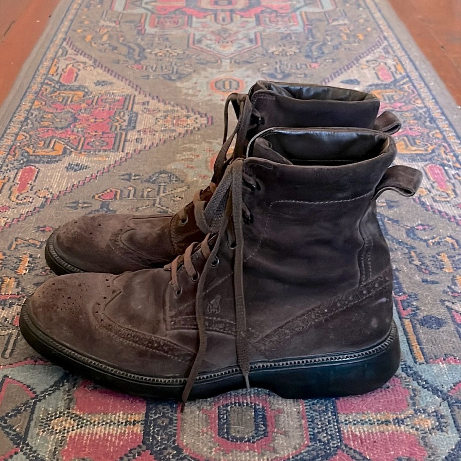Hogan Hogan suede lace up wingtip boots sz 9.5 Size US 9.5 / EU 42-43 - 1 Thumbnail