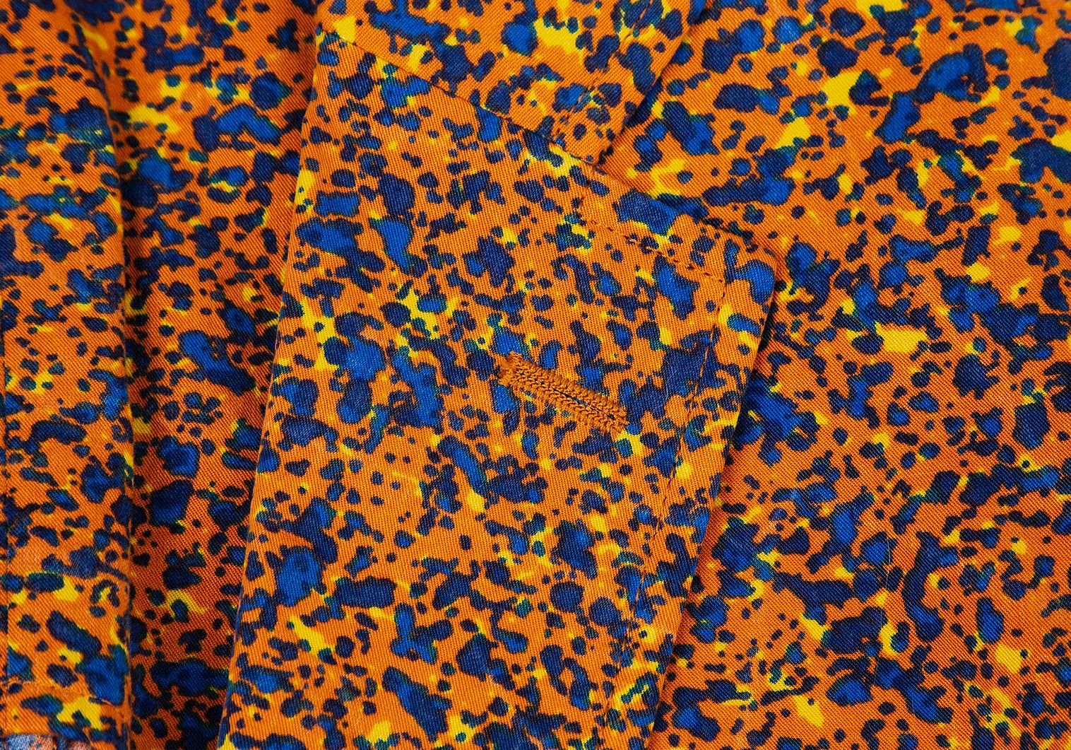 Issey Miyake Lyocell Cotton Marble Print B Jacket in Orange and Blue Size US S / EU 44-46 / 1 - 3 Thumbnail