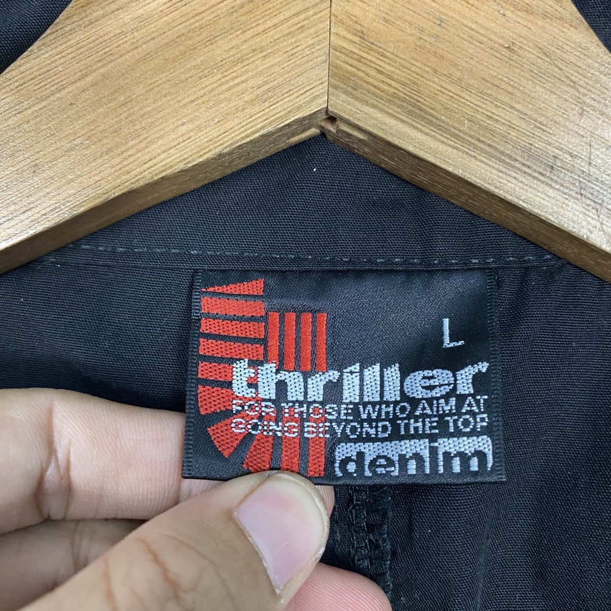 Japanese Brand 📌 Thriller Denim Vintage Bowling Shirt Punk Design Over Size US L / EU 52-54 / 3 - 19 Thumbnail