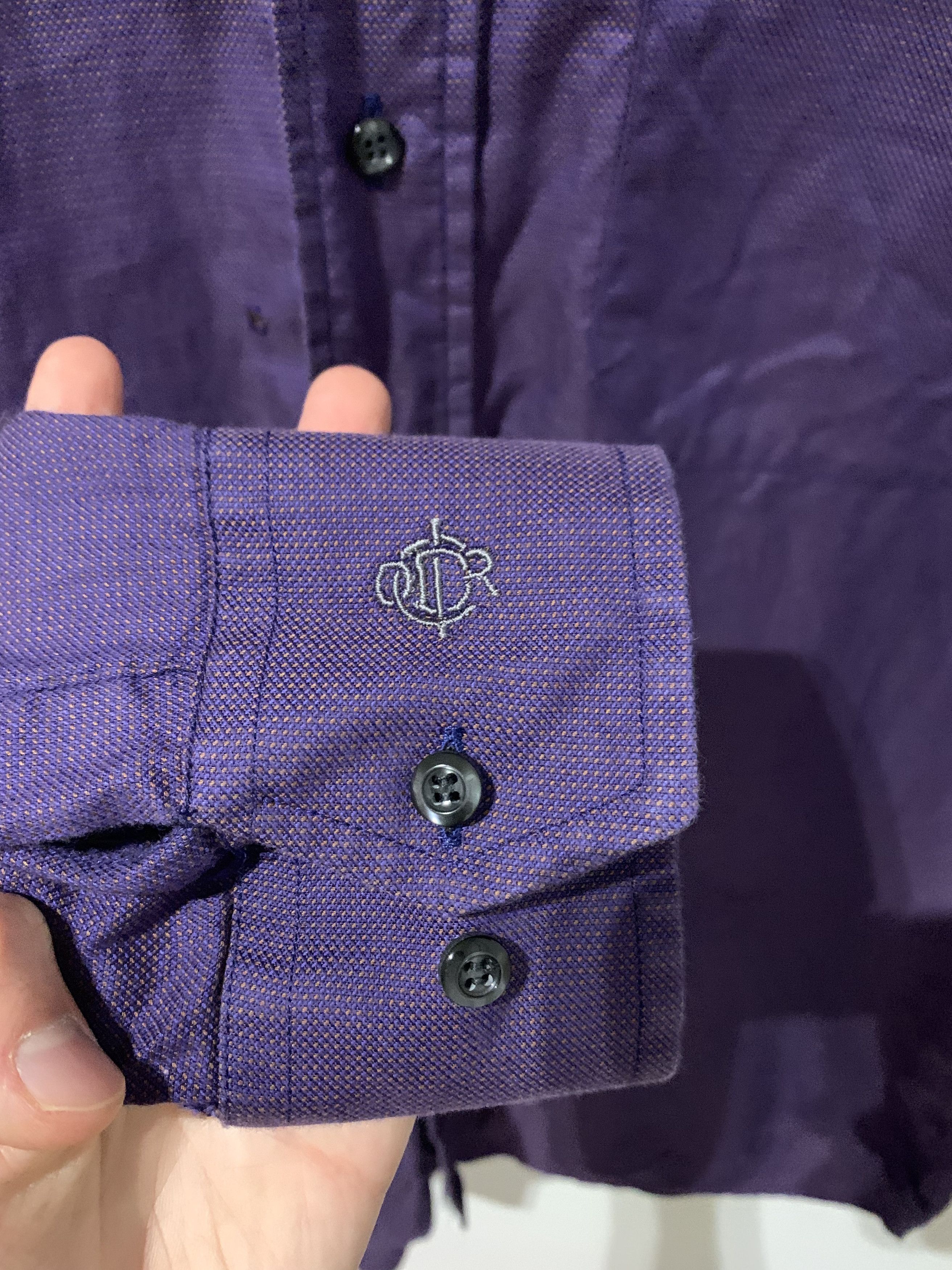 Dior Christian Dior button up shirt purple Size US L / EU 52-54 / 3 - 3 Thumbnail