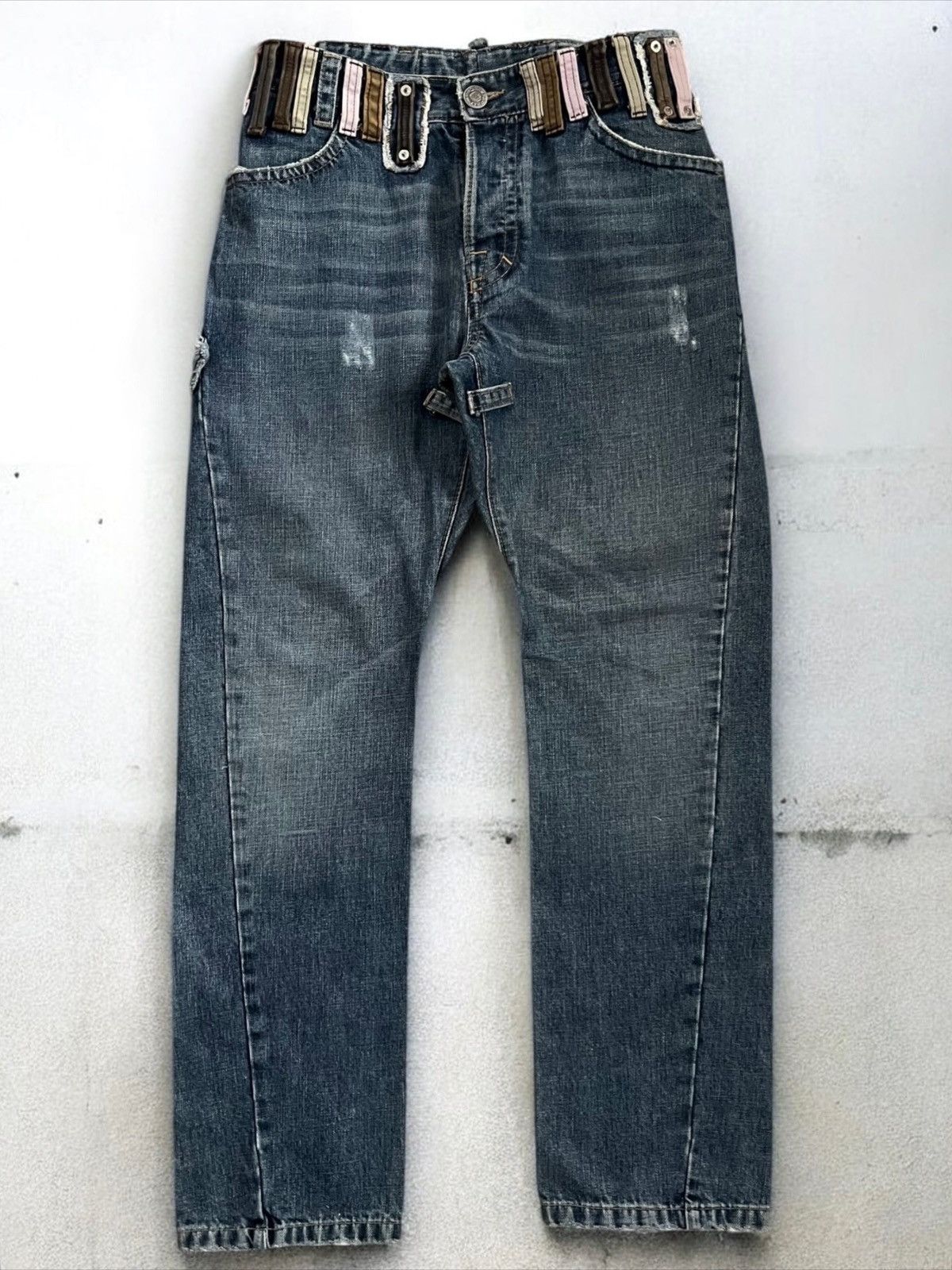 Dsquared2 SS05 DSquared2 ‘36 Belt Loop’ DC/DC Lightwash Denim Size US 32 / EU 48 - 1 Thumbnail
