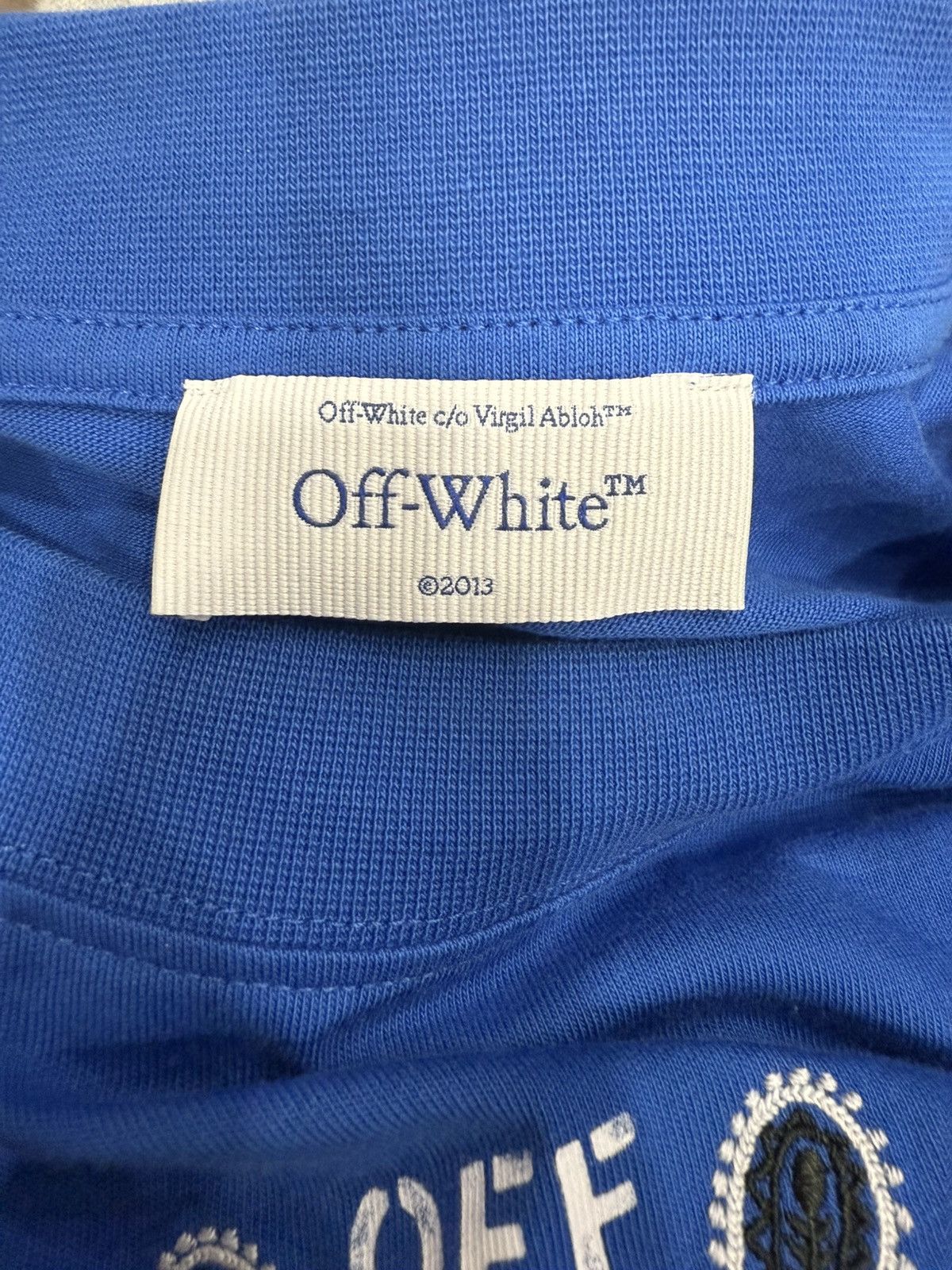 Off-White Off-White Blue Paisley T-Shirt Size US S / EU 44-46 / 1 - 3 Thumbnail