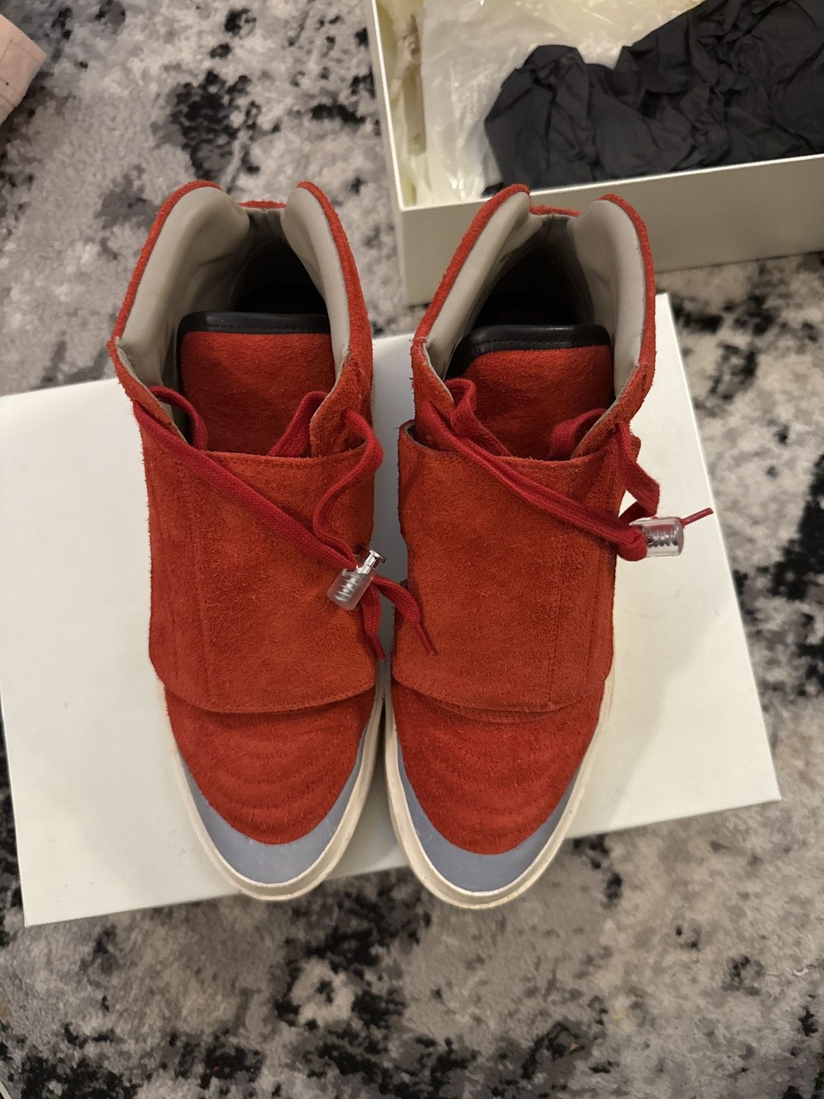Suede Fear Of God Skate Mid Fear Of God Skate Mid Sneaker Red 6th 