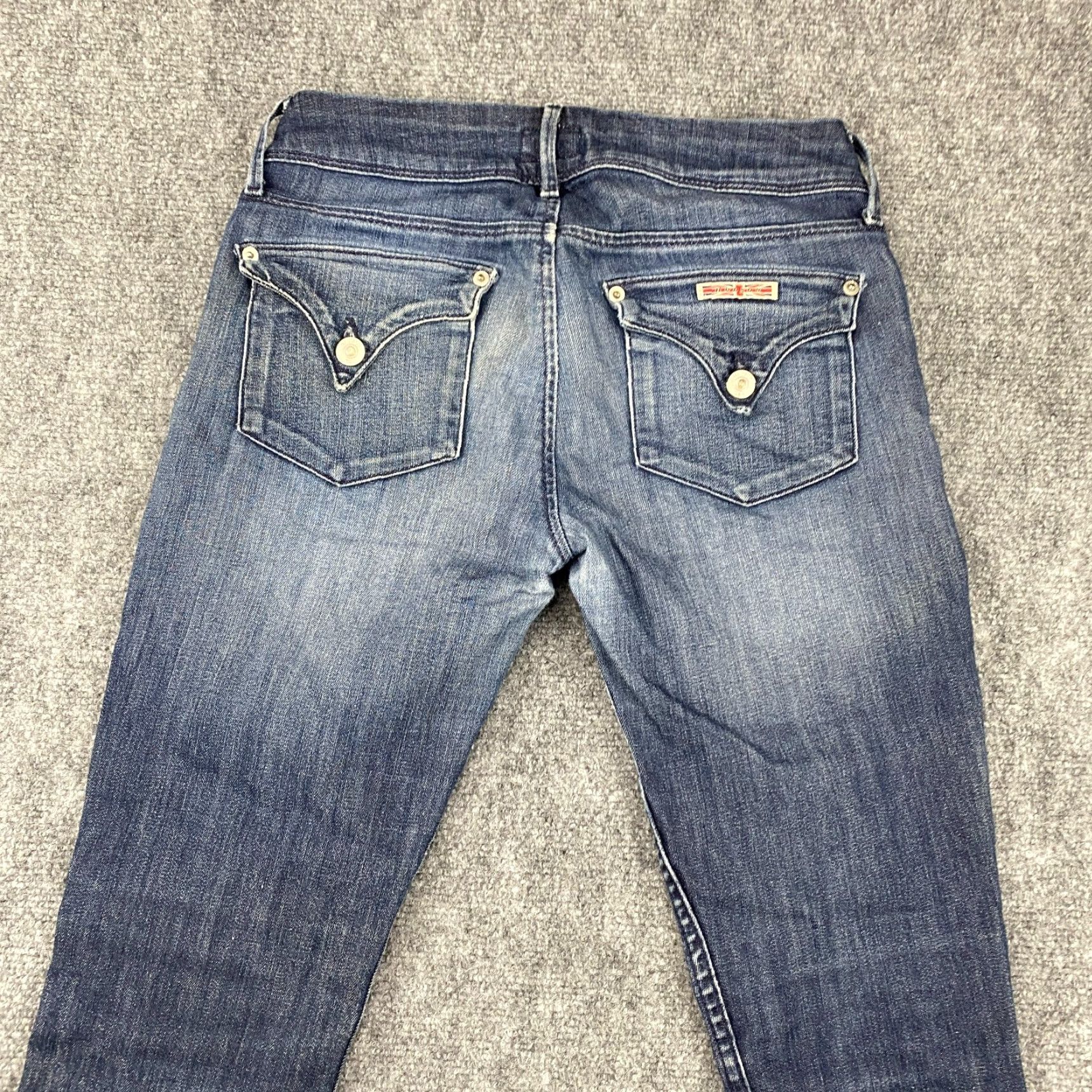 Hudson Hudson Jeans Womens Blue Skinny Jeans Distressed Dark Wash 5-Pocket Denim Stretch Size 42" / US 20 - 7 Thumbnail