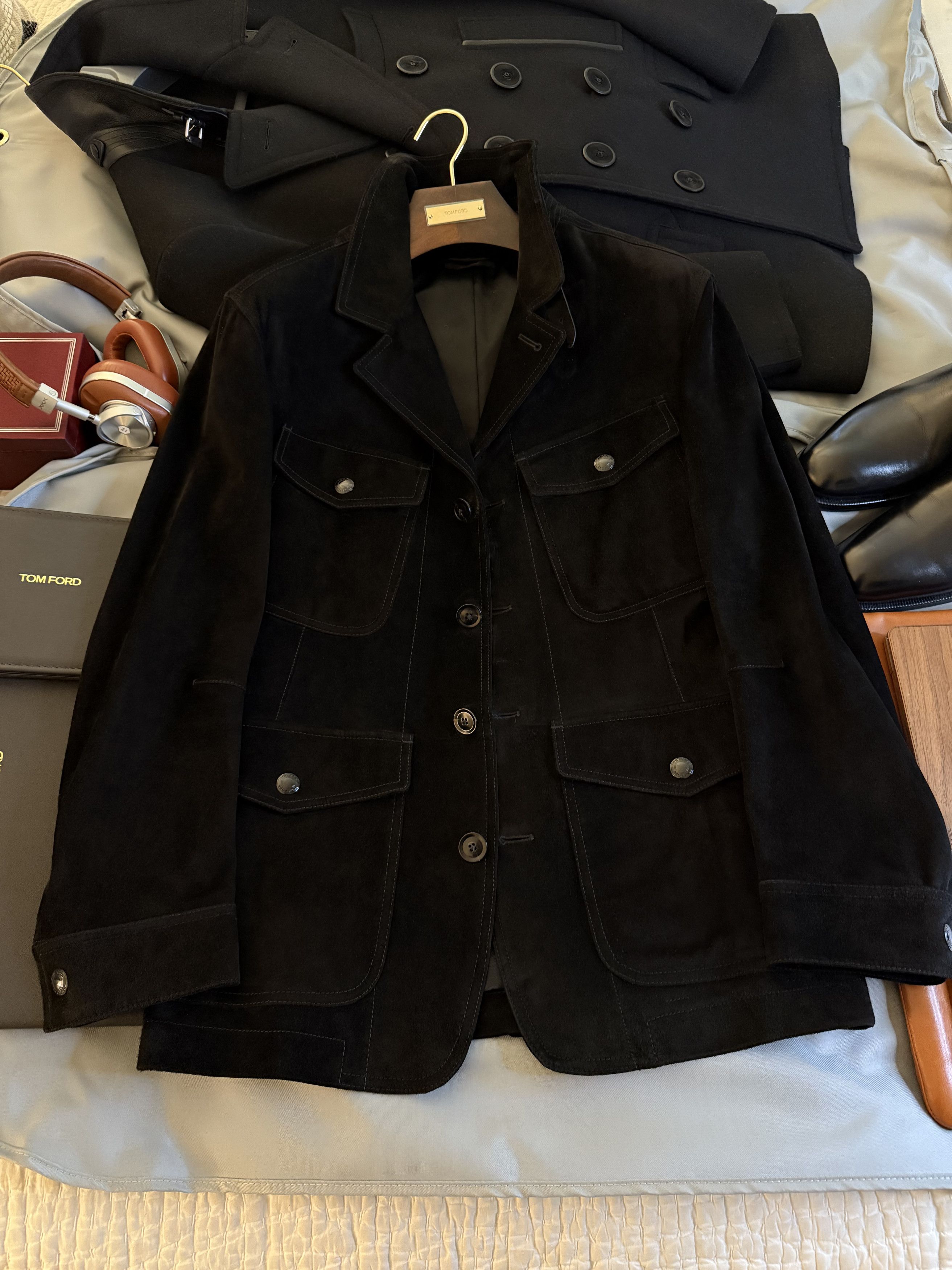 Tom Ford Ultimate Ultra-Rare New $10,800 w/tax Suede Field Jacket Size US M / EU 48-50 / 2 - 1 Thumbnail