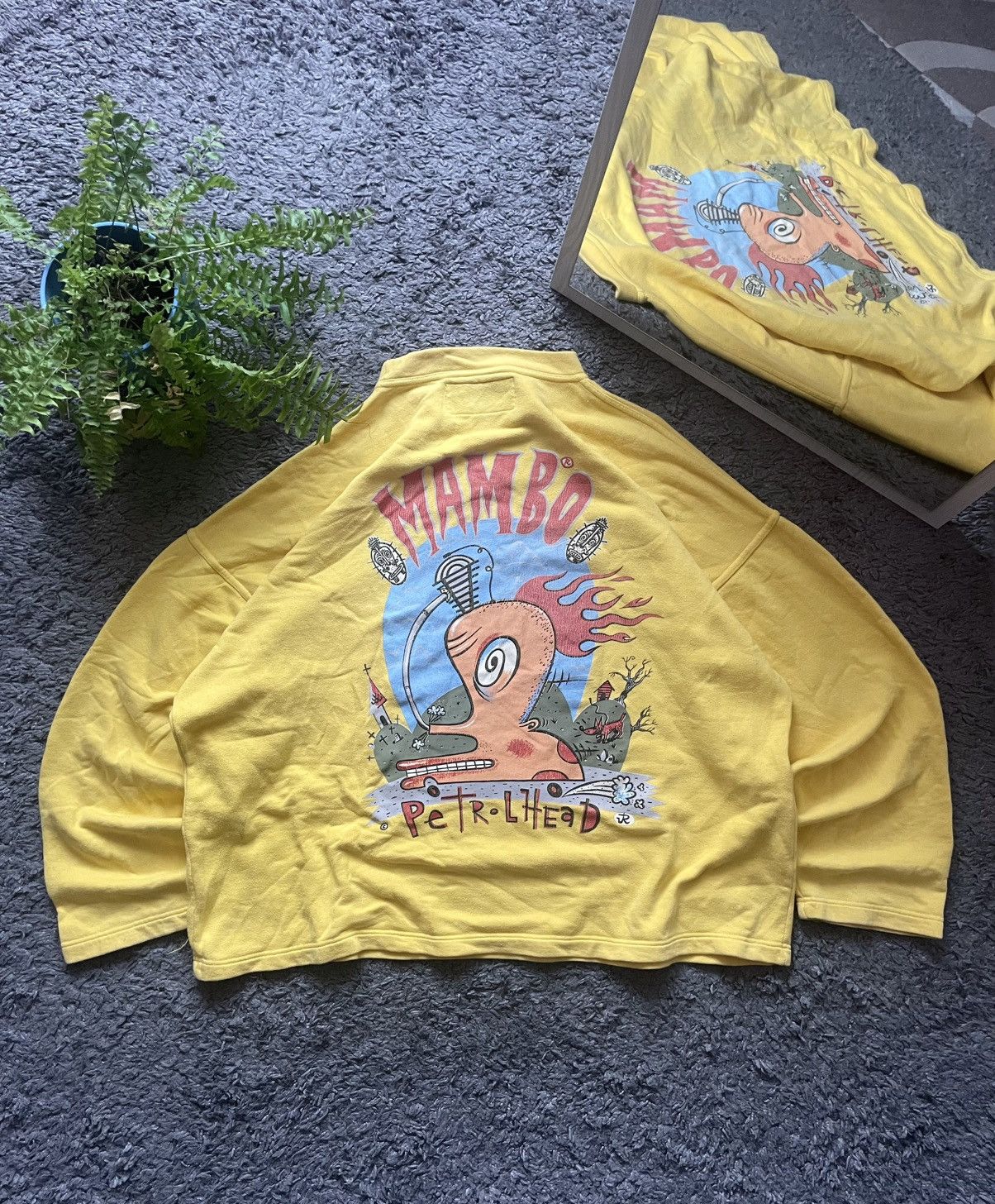 90s Mambo Sweatshirt 1995 Streetwear Big Logo Rare Y2k