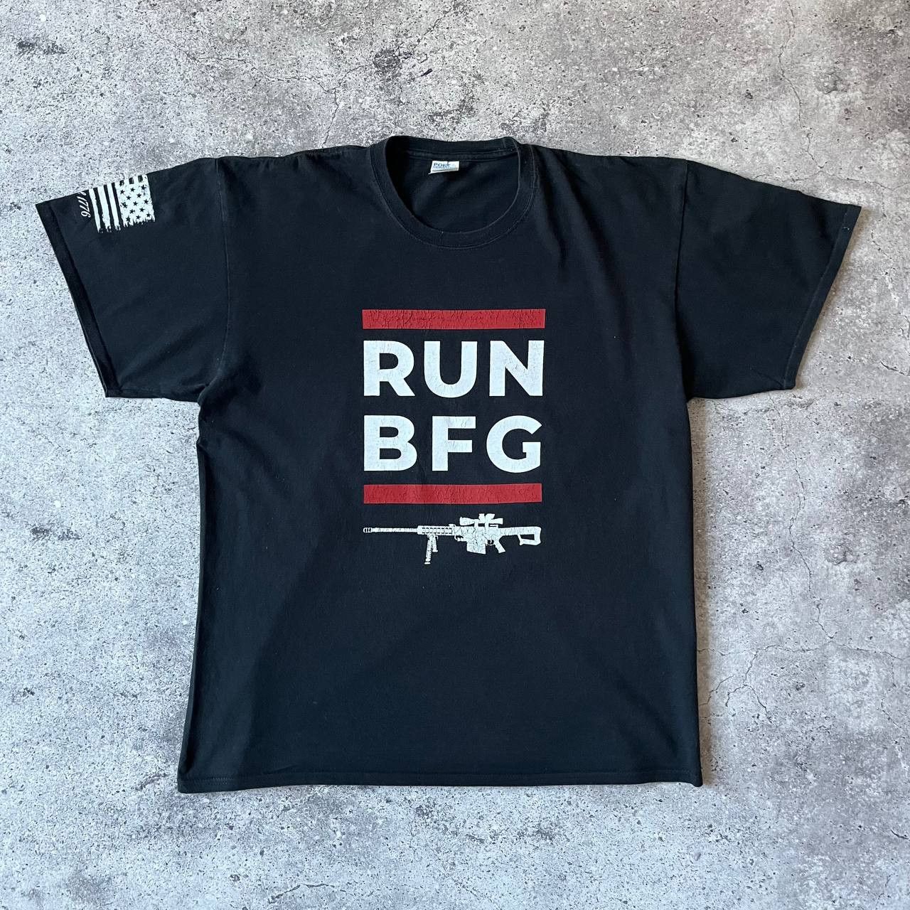 Rap Tees RUN BFG Big F Gun Black Red T Shirt Size US XL / EU 56 / 4 - 2 Thumbnail