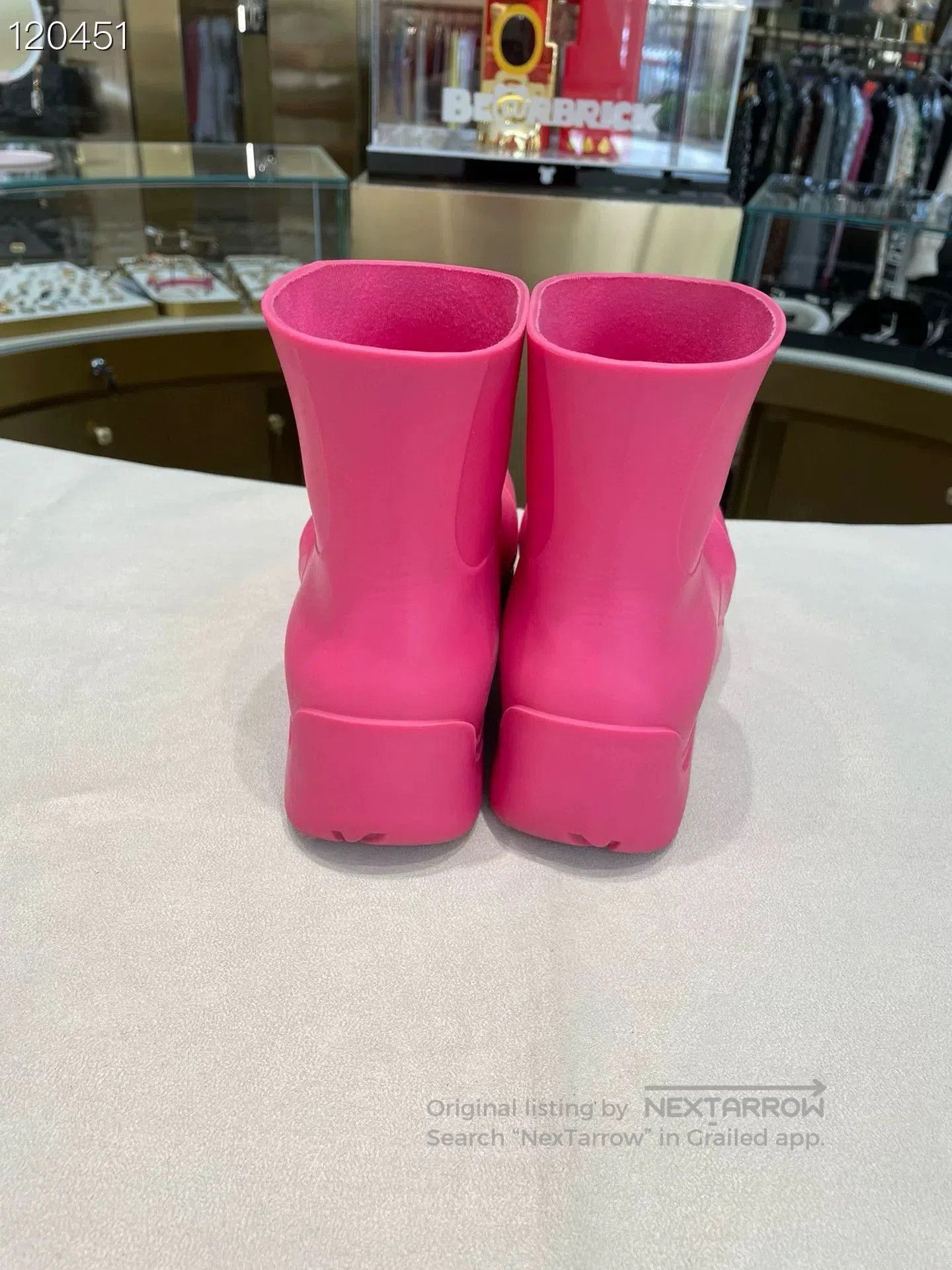 Bottega Veneta BV 079572 v571 Pink Thick. Size US 4 / IT 34 - 3 Thumbnail