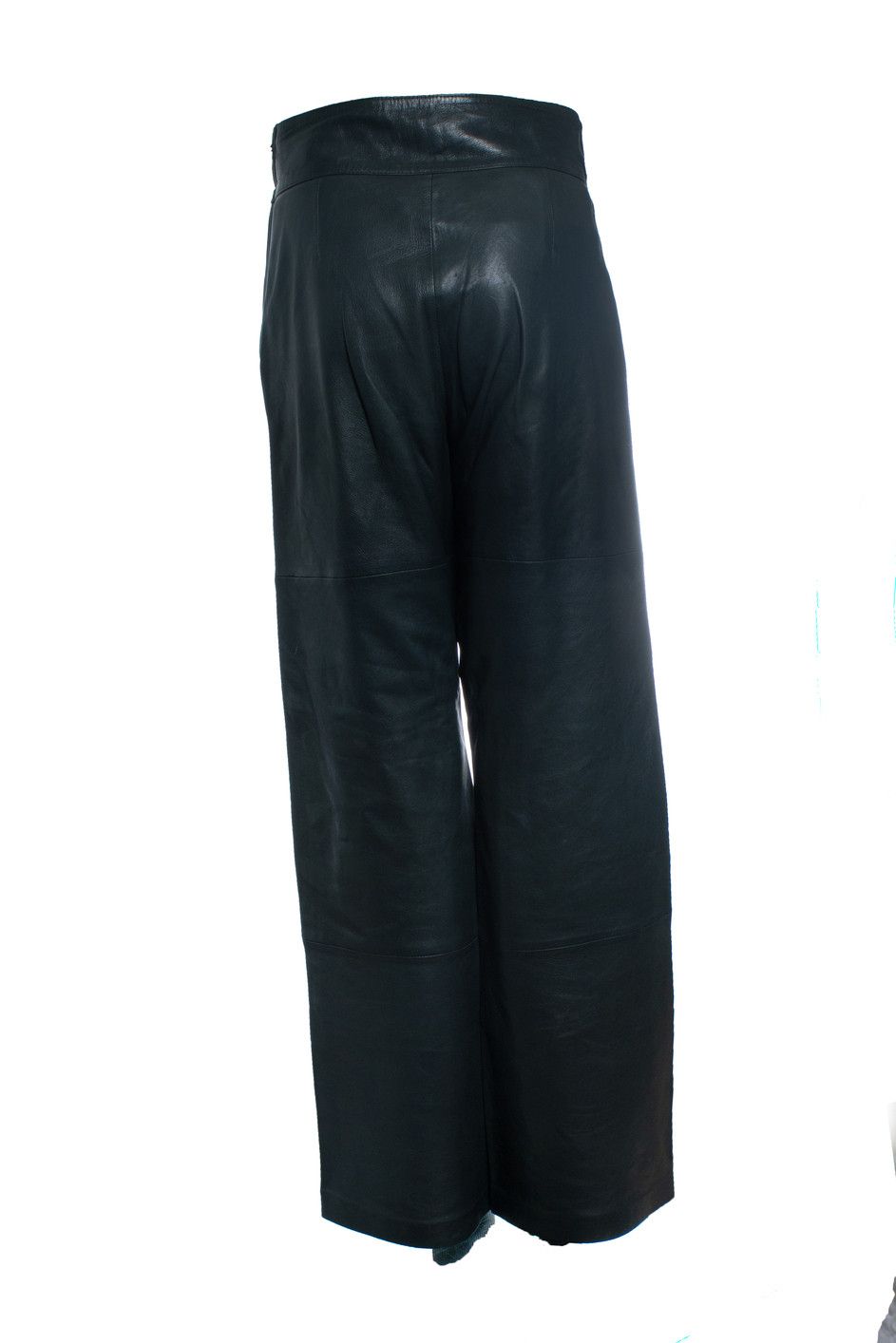 Other Ibana, green leather wide leg pants Size 27" / US 4 / IT 40 - 3 Thumbnail