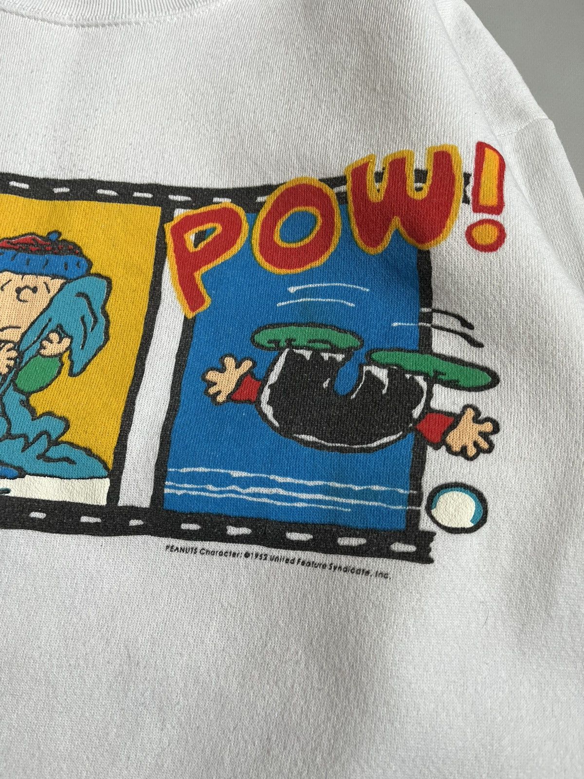 Peanuts × Vintage Vintage Peanuts United Feature Syndicate White Sweatshirt Size US XL / EU 56 / 4 - 3 Thumbnail