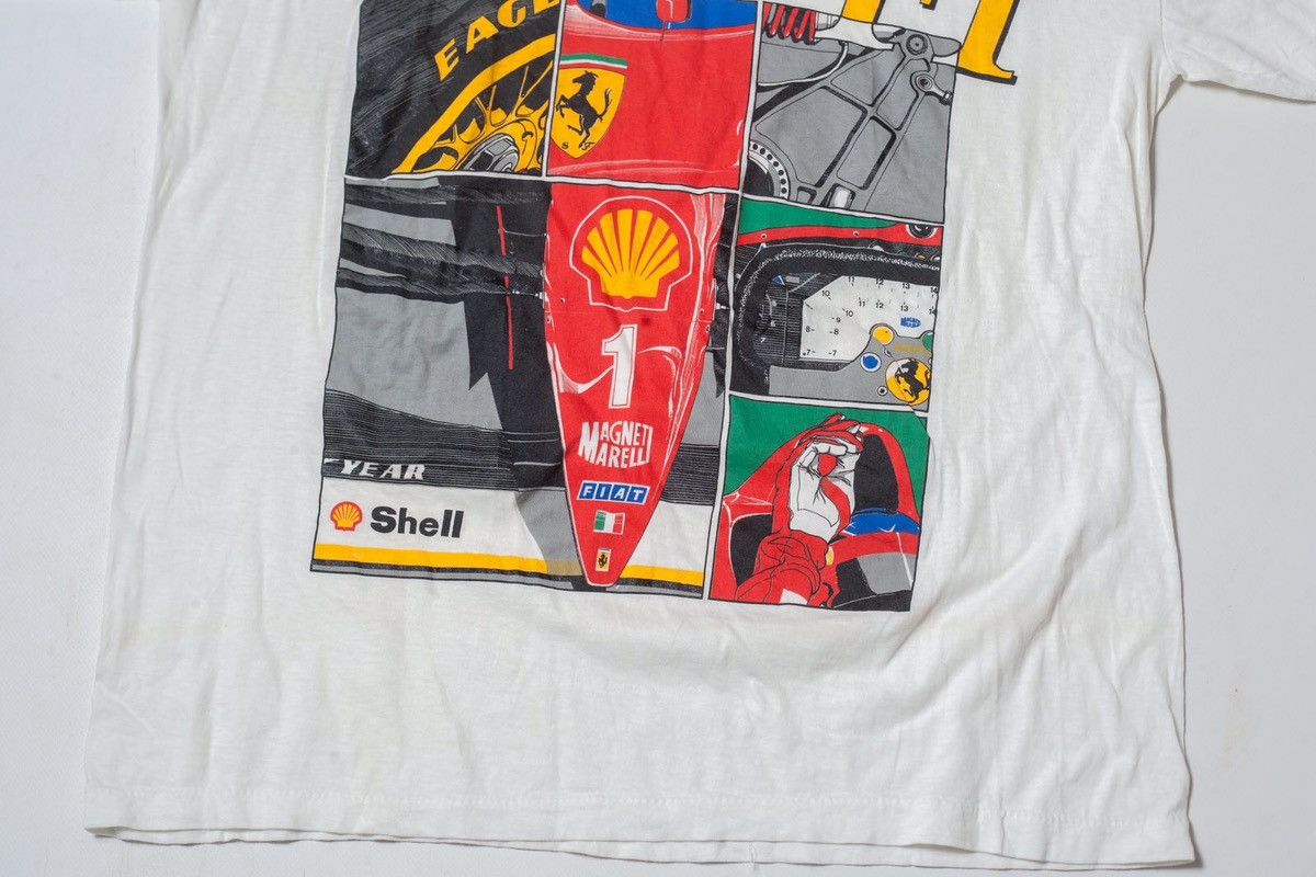 Ferrari Vintage Ferrari Shell F1 T-Shirt Size US L / EU 52-54 / 3 - 3 Thumbnail